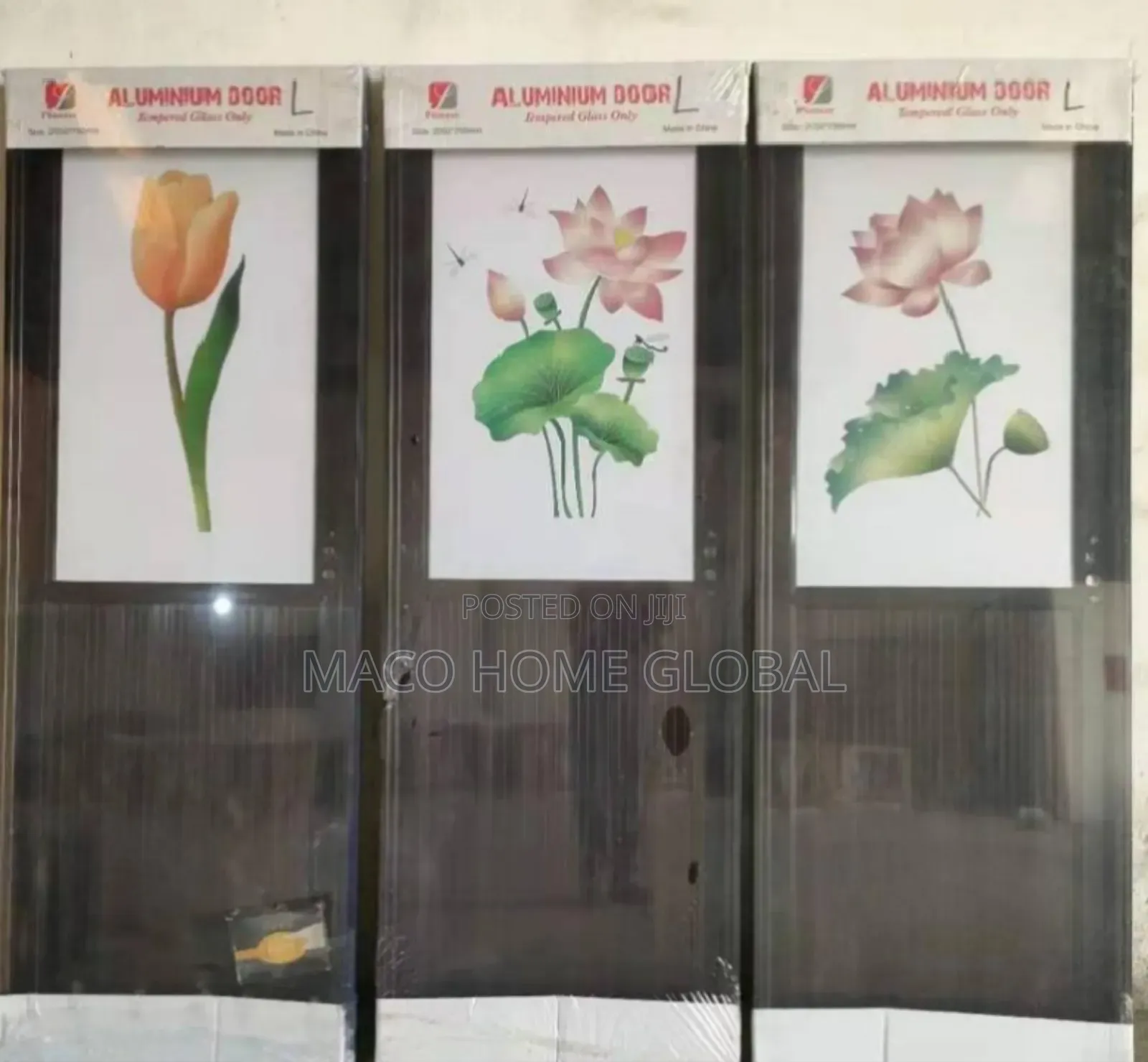 Tampered Half Glass Toilet Door 750 Size
