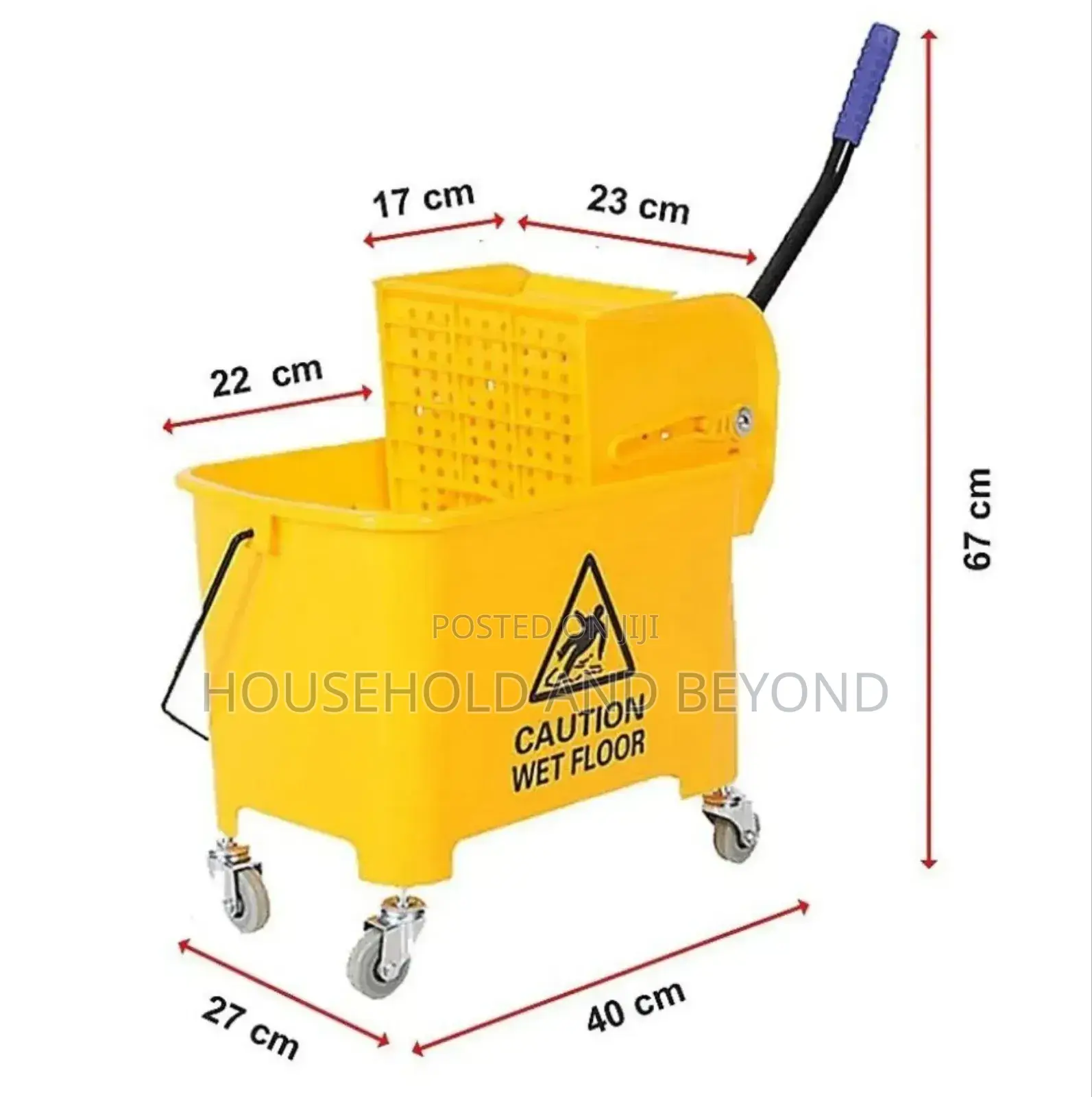 20 Litres Mop Bucket Mop Wringer