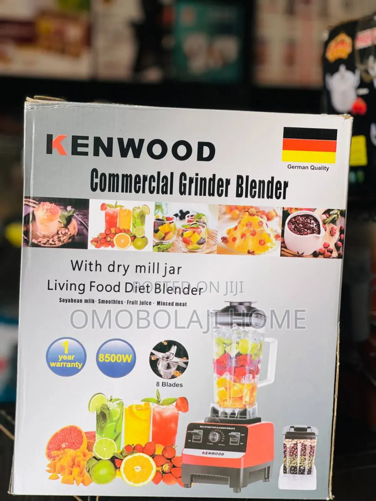 8500 Watts Kenwood Commercial Blender With Dry Mill Jar