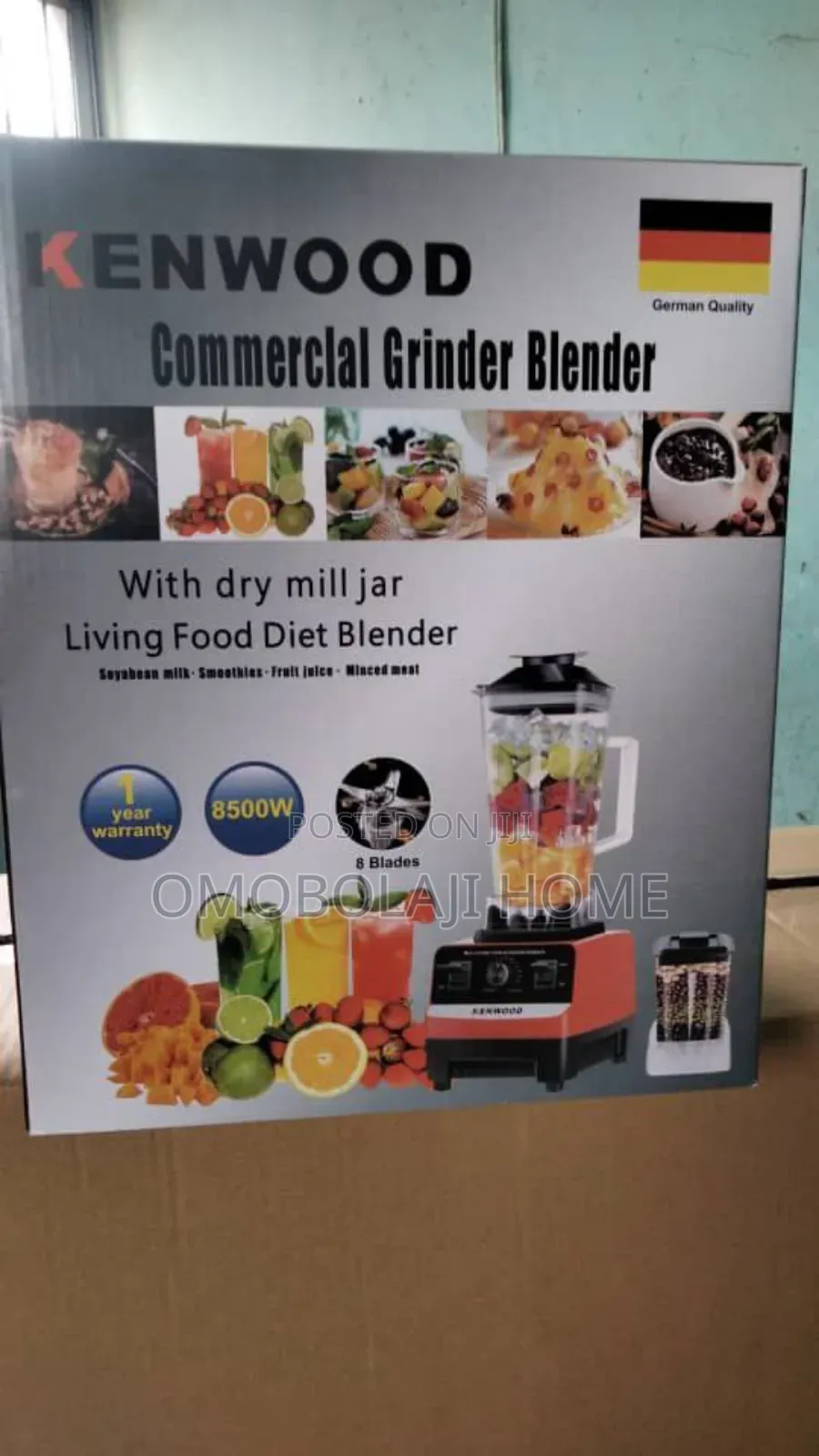 8500 Watts Kenwood Commercial Blender With Dry Mill Jar