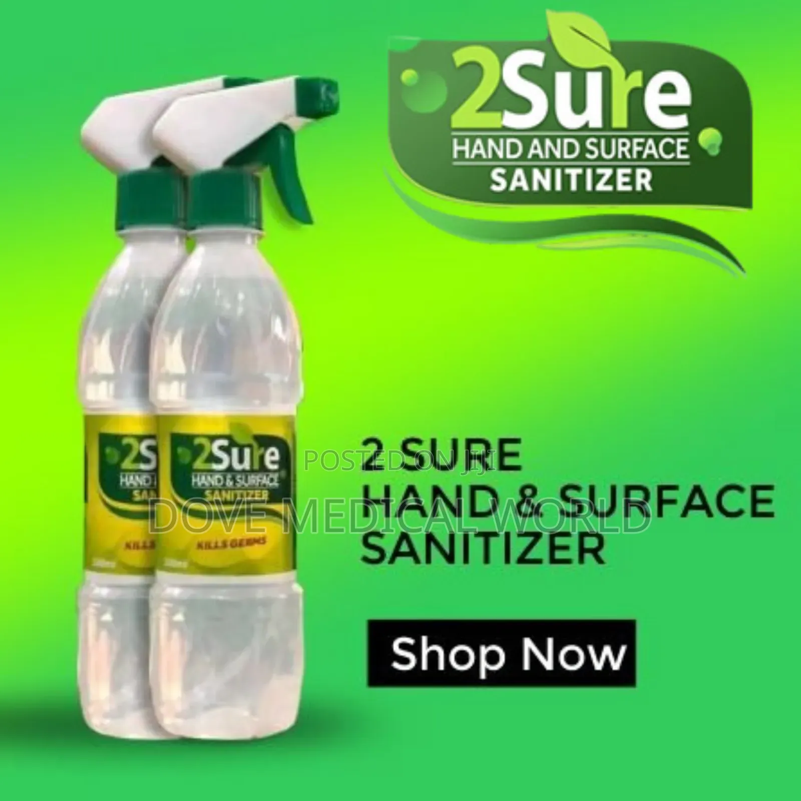 2sure Hand Sanitizer Liquid Spray (500ml)
