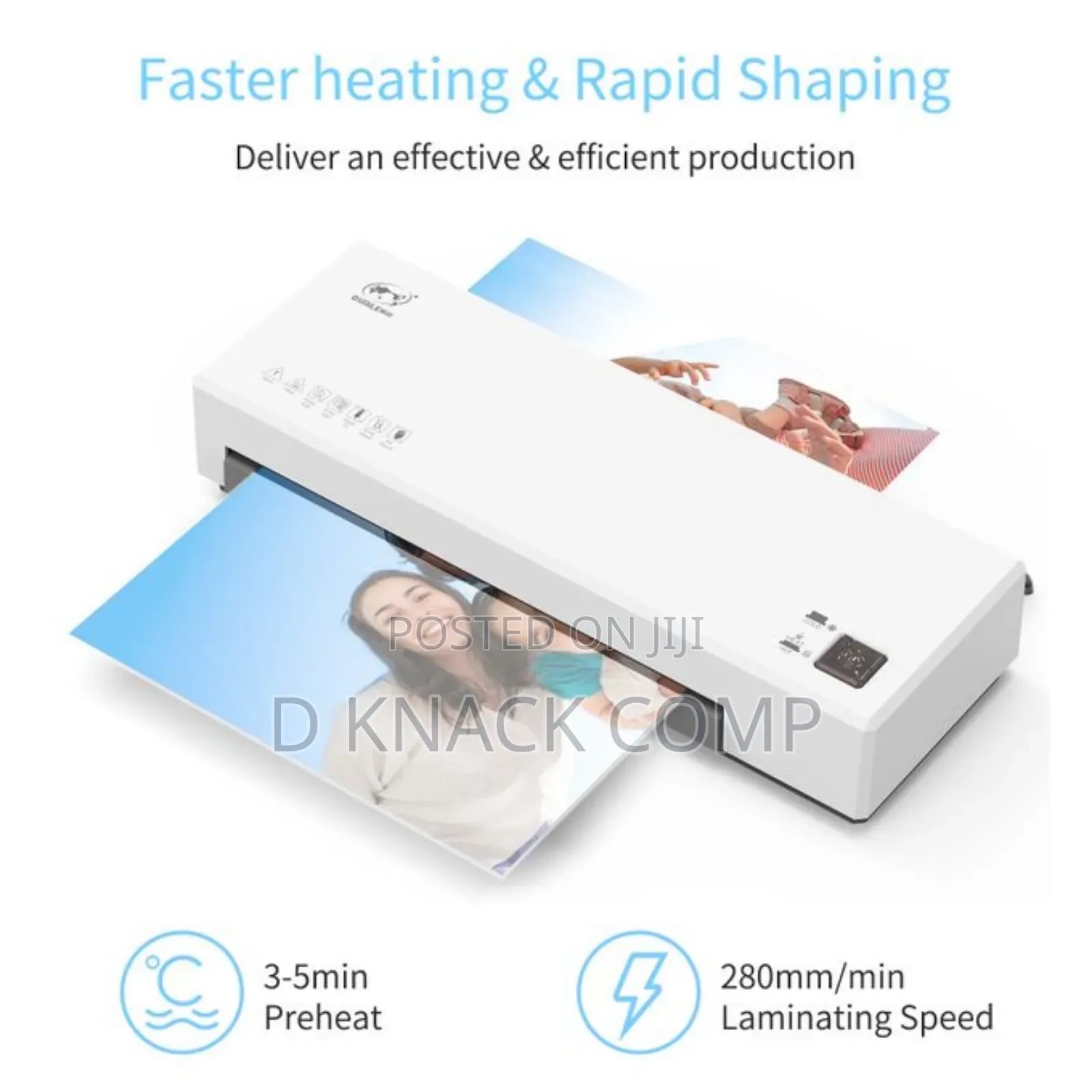 Dc/ Ac/ Solar Desktop Laminator Machine Set A4 Hot and Cold