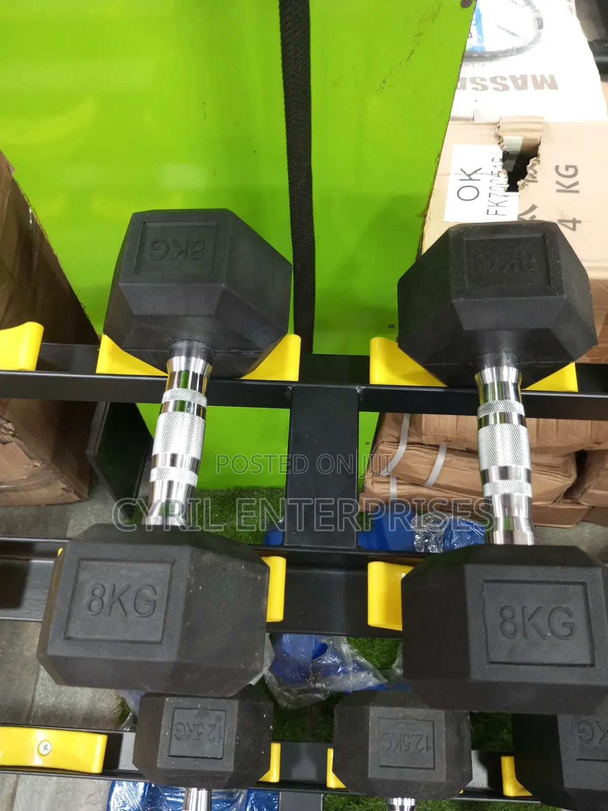 8kg by Two Hexagon Dumbbells