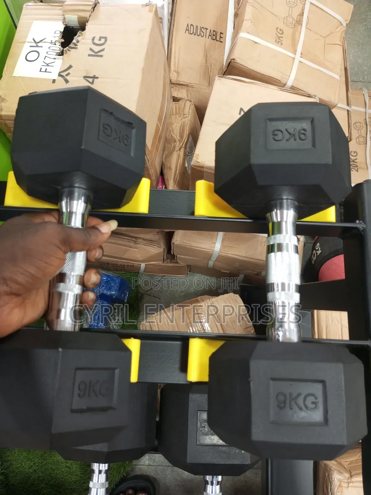 9kg by Two Hexagon Dumbbells