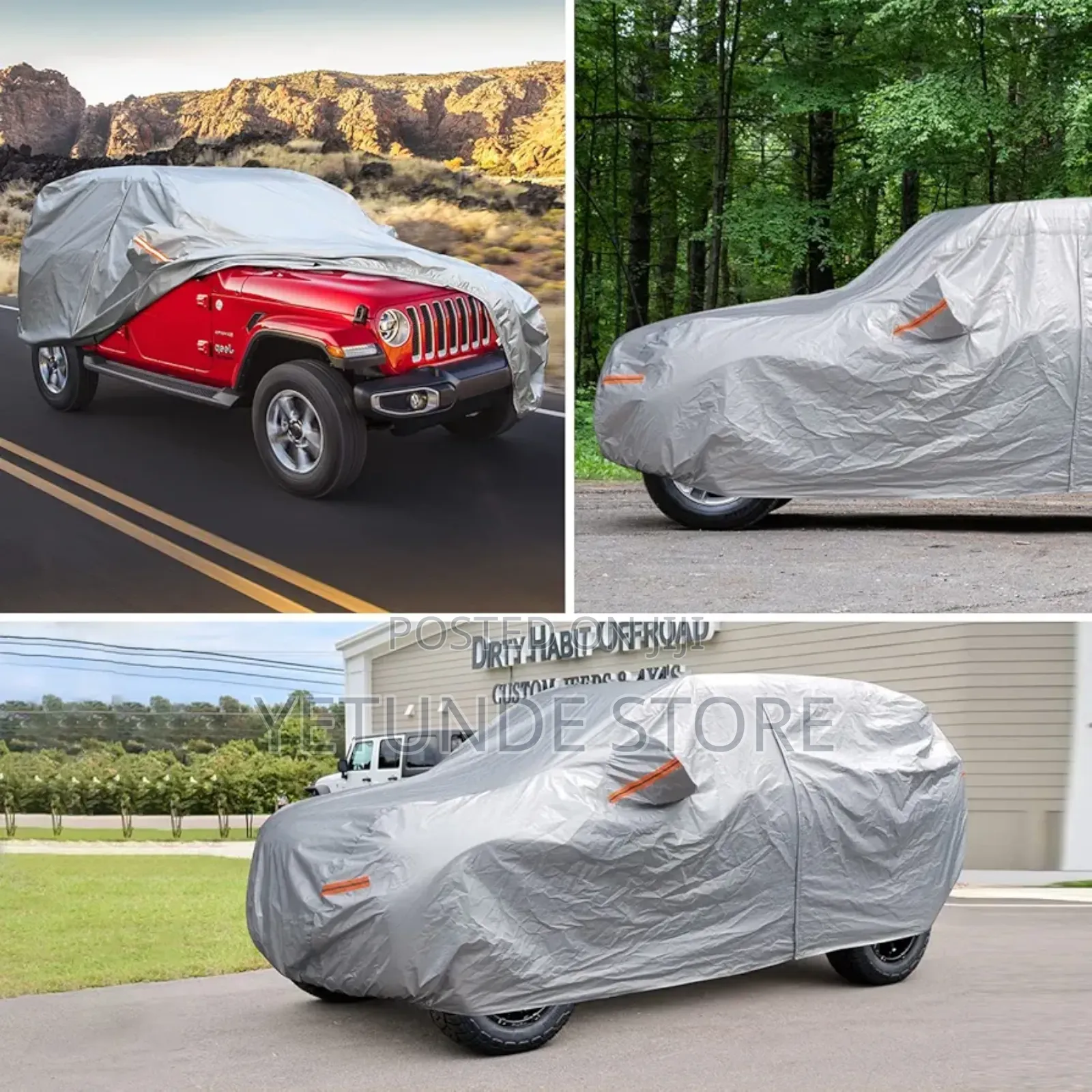 Seazen 6 Layers Wrangler Car Cover Waterproof All Weather