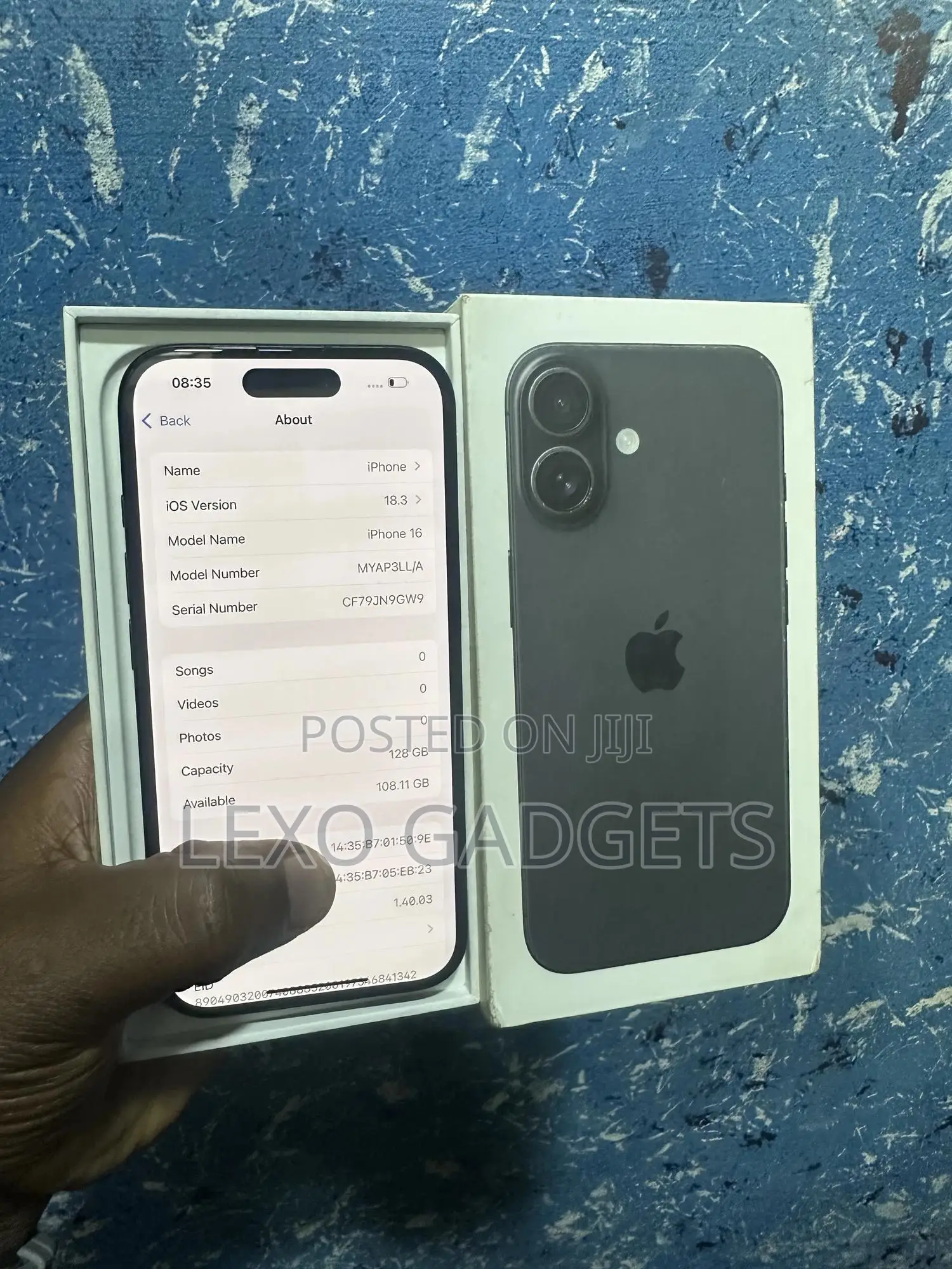 New Apple iPhone 16 128 GB Black