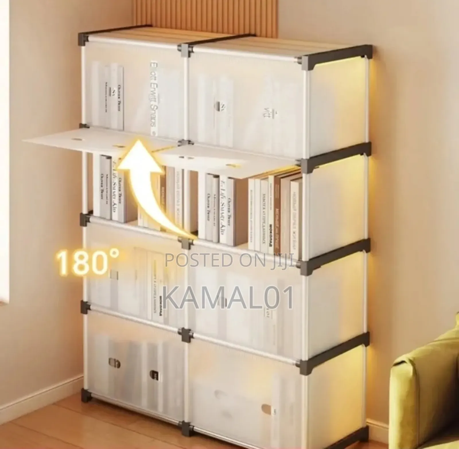 Storage Rack Cabinet With 8 Compartment