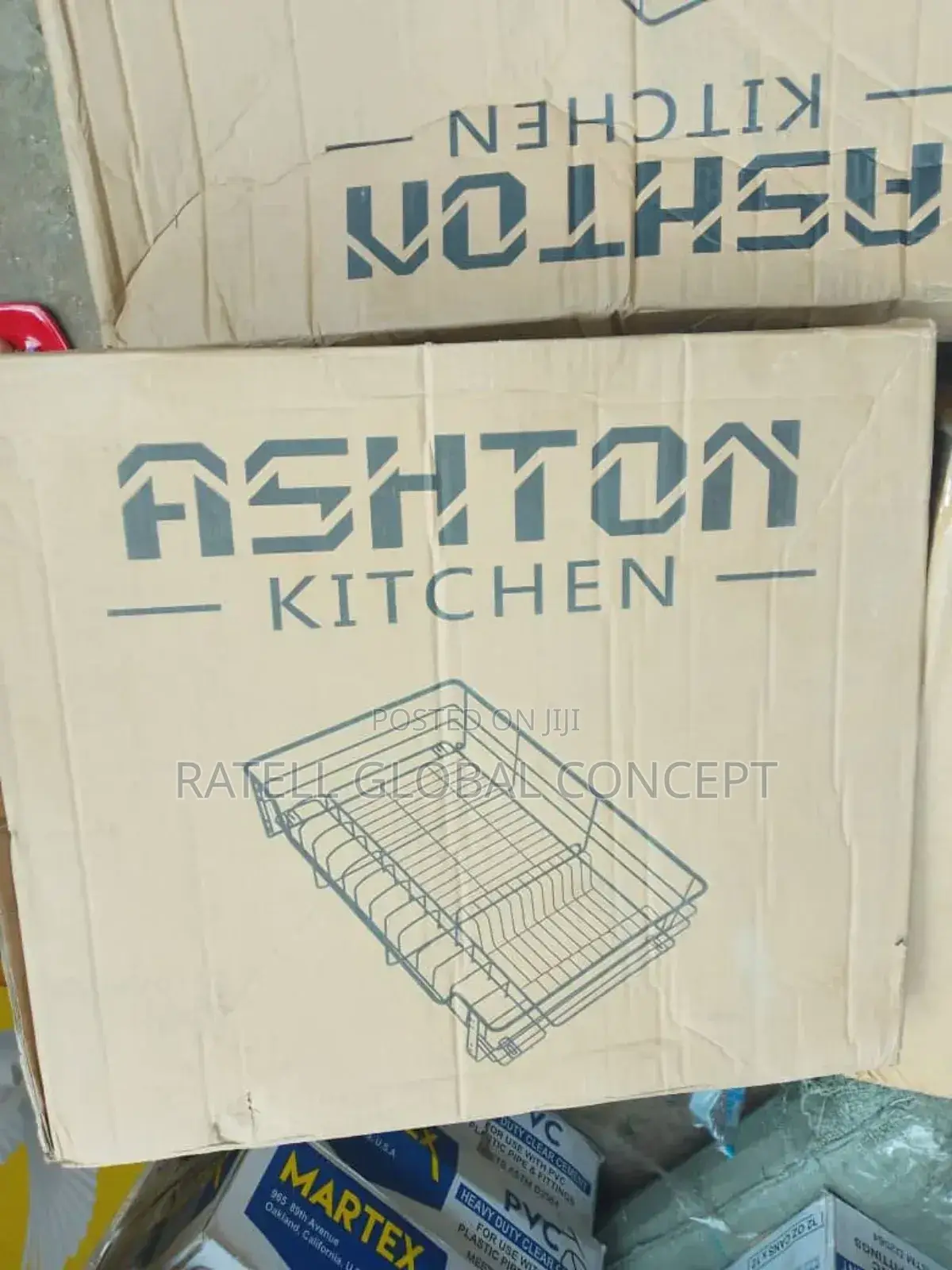 Double Drawer Plate Rack 80cm