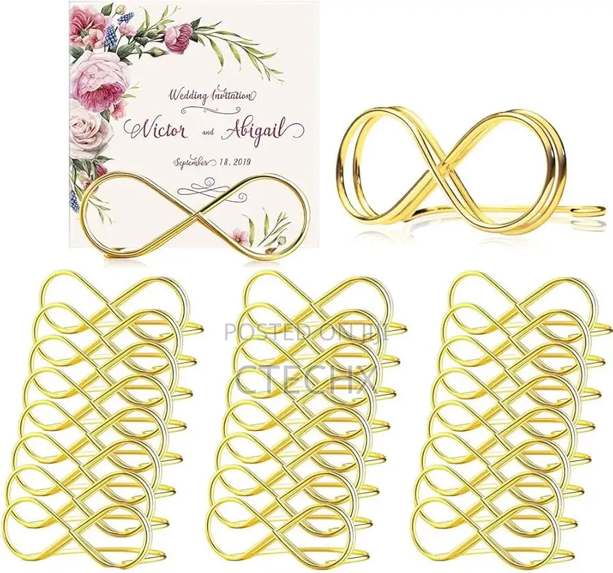 Place Card Holders for Table 20pcs Table Number Holder. Gold