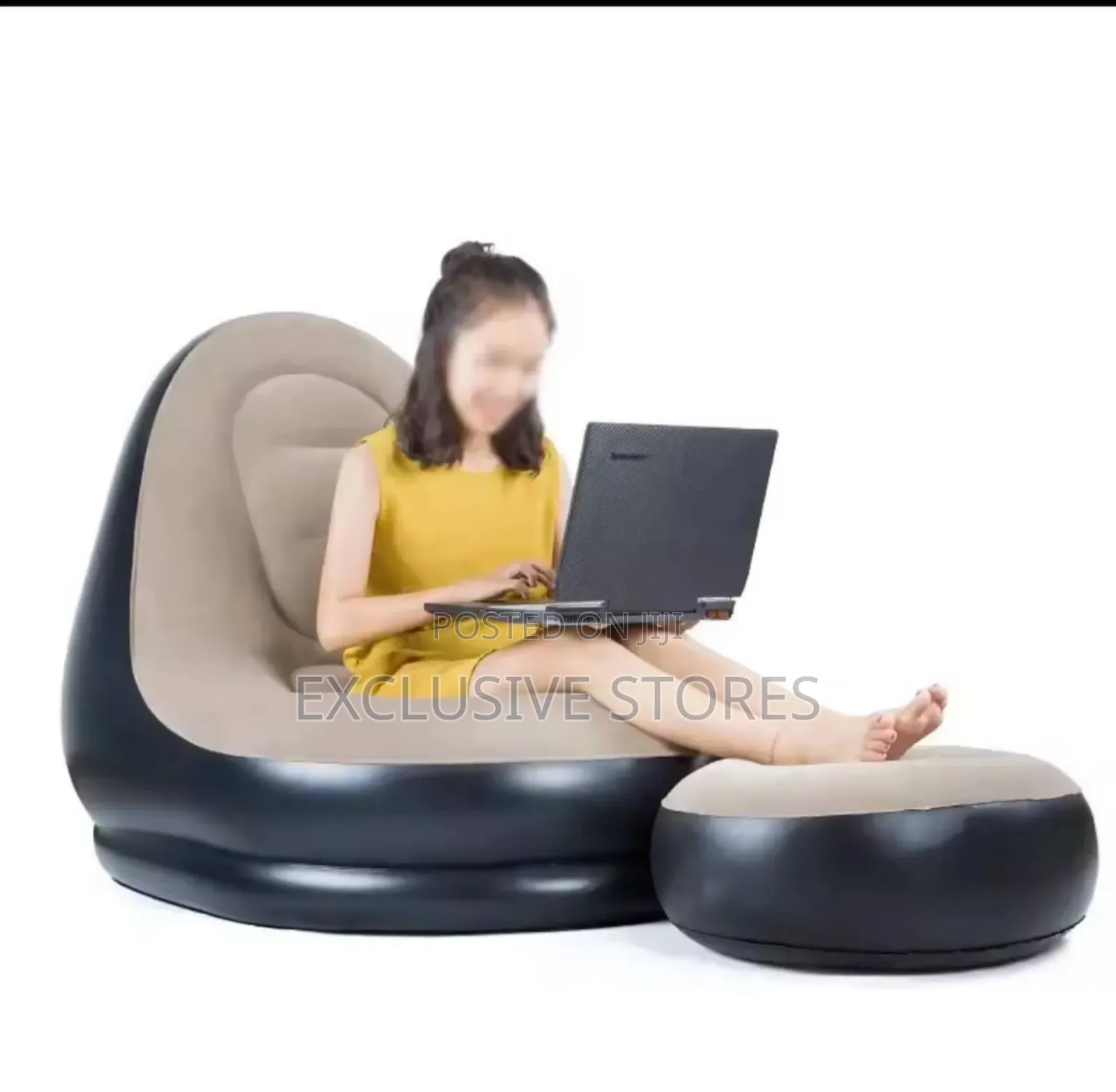 Inflatable Chair and Foot Rest (Manual Pump)