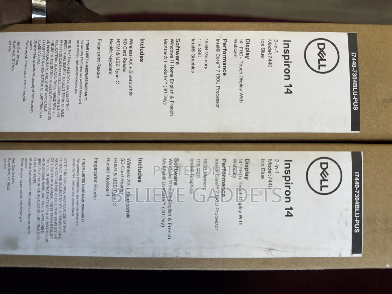 New Laptop Dell Inspiron 14 16GB Intel Core I7 SSD 1T