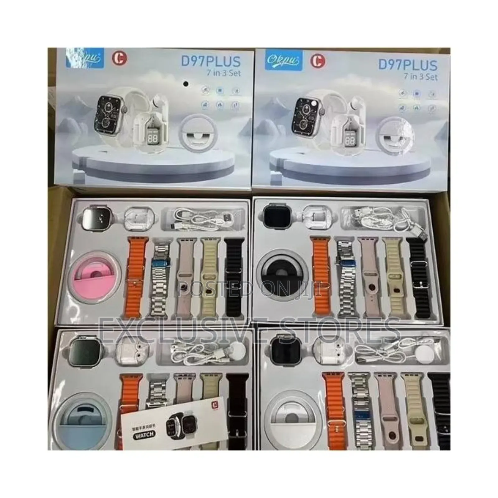 D97 - 7 in 3 Set Smart Watch