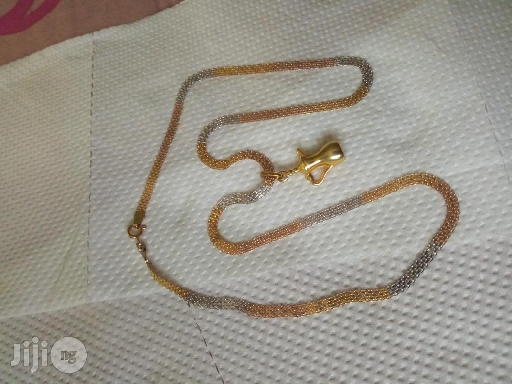 Brand New Italy 750 Tested 18karat Gold Carpet With Jug