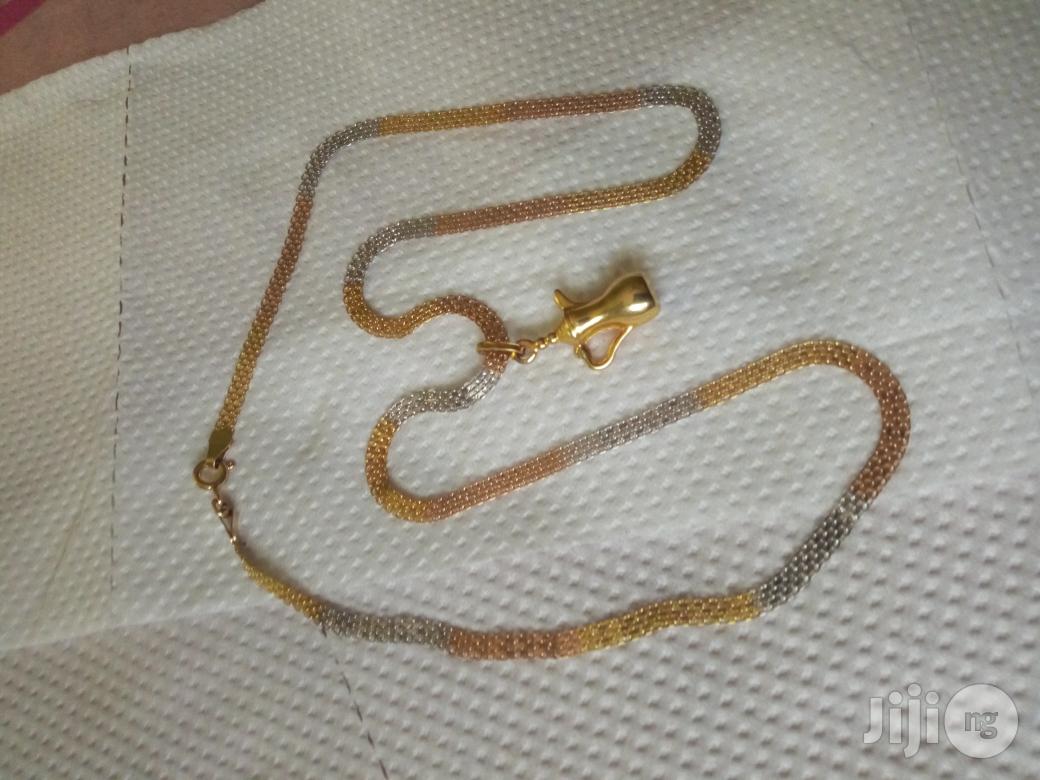 Brand New Italy 750 Tested 18karat Gold Carpet With Jug