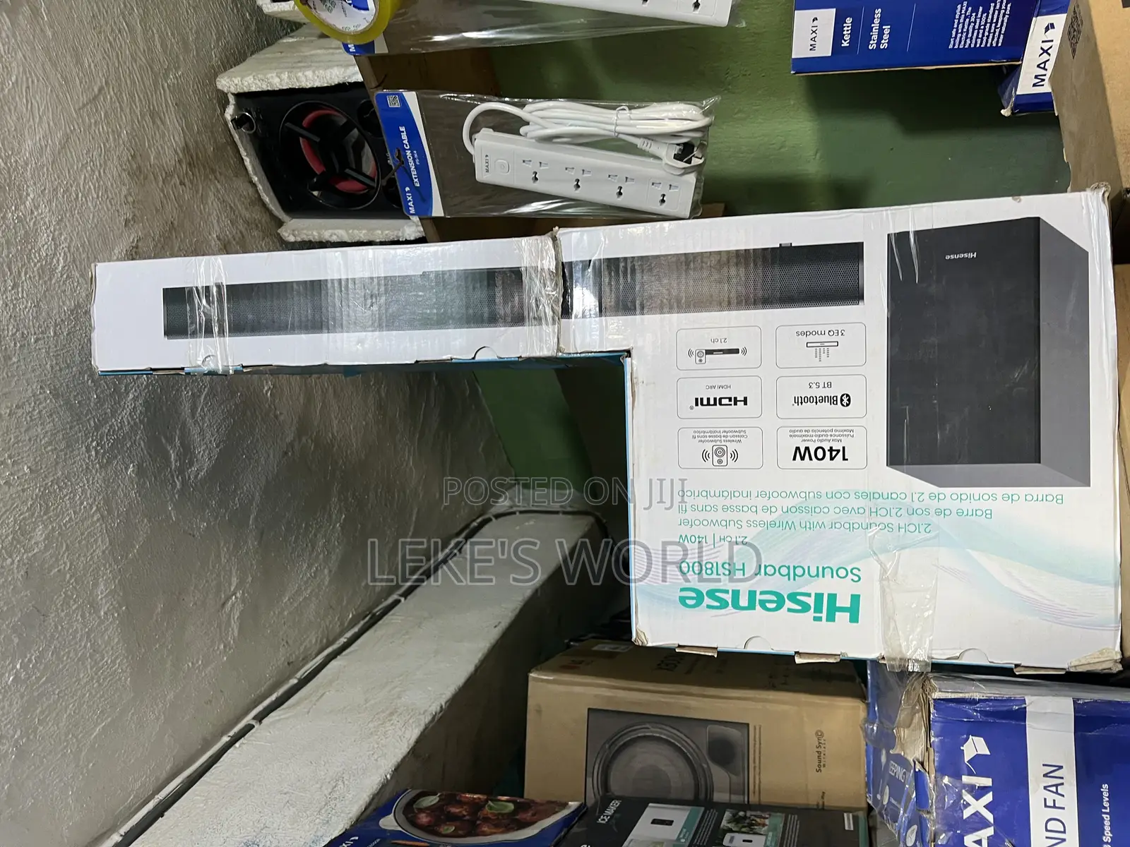 Hisense 140watts Wireless Subwoofer Soundbar