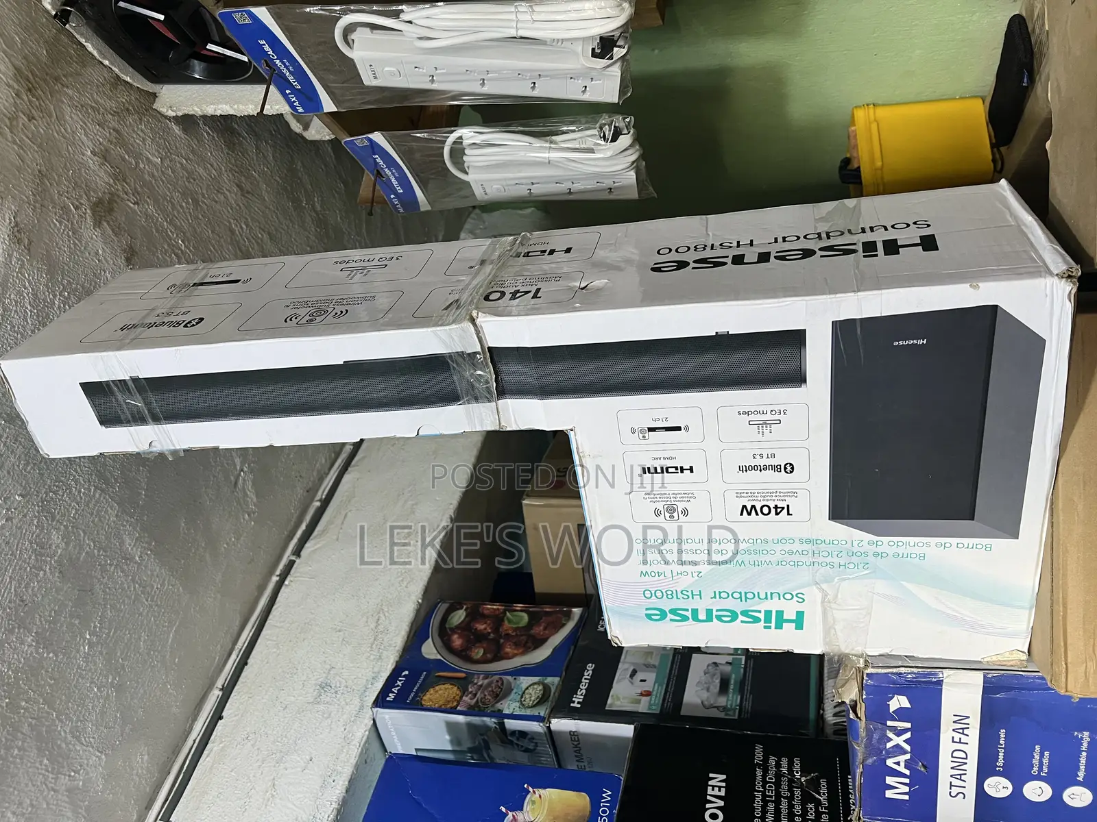 Hisense 140watts Wireless Subwoofer Soundbar