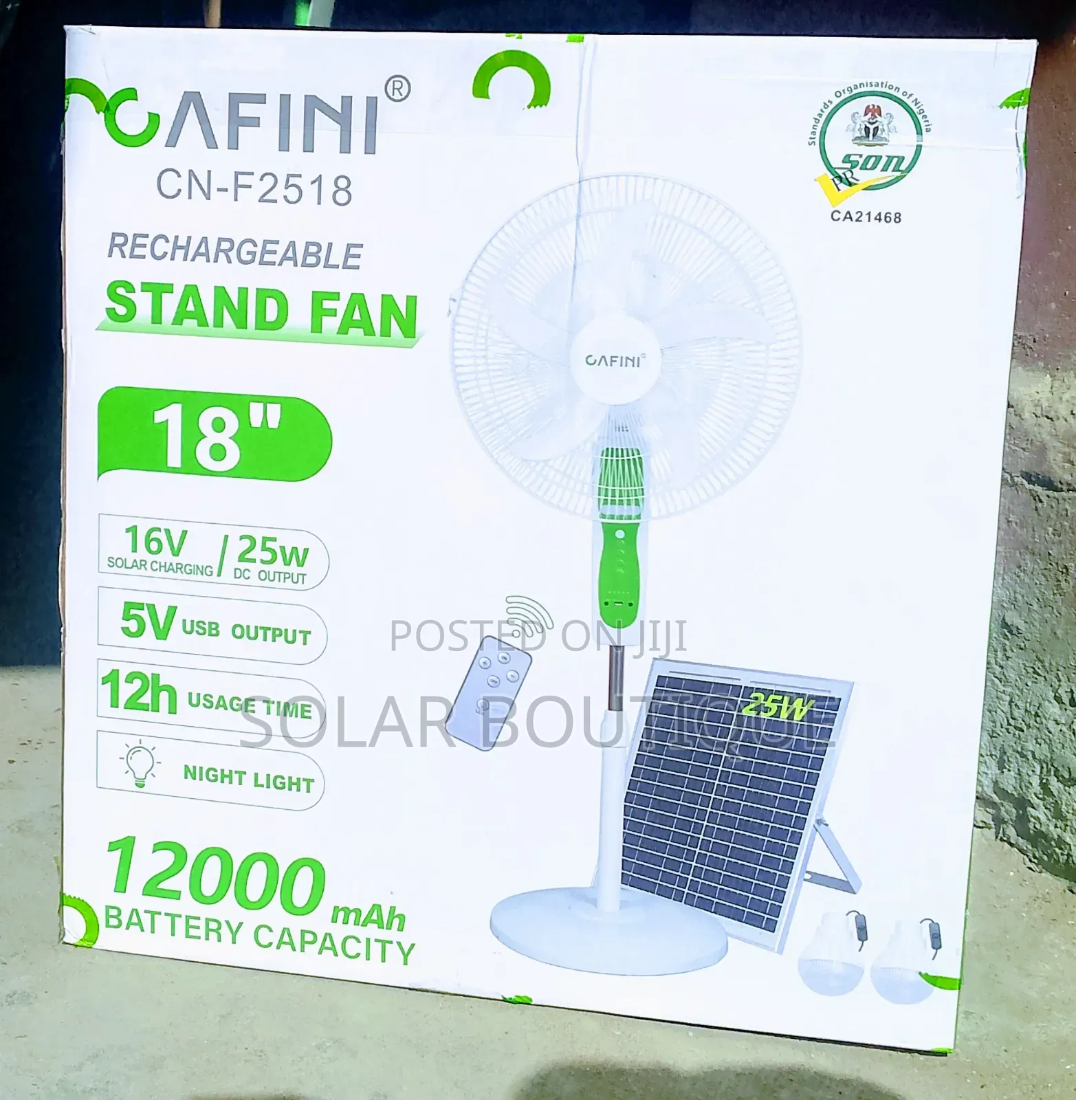 "18" Inches Standing Fan