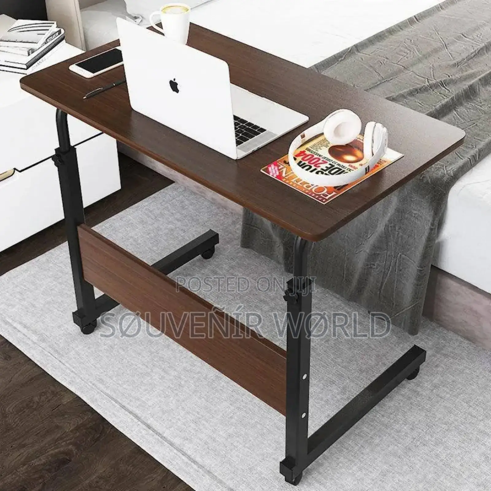 Single Laptop Table With Wheel