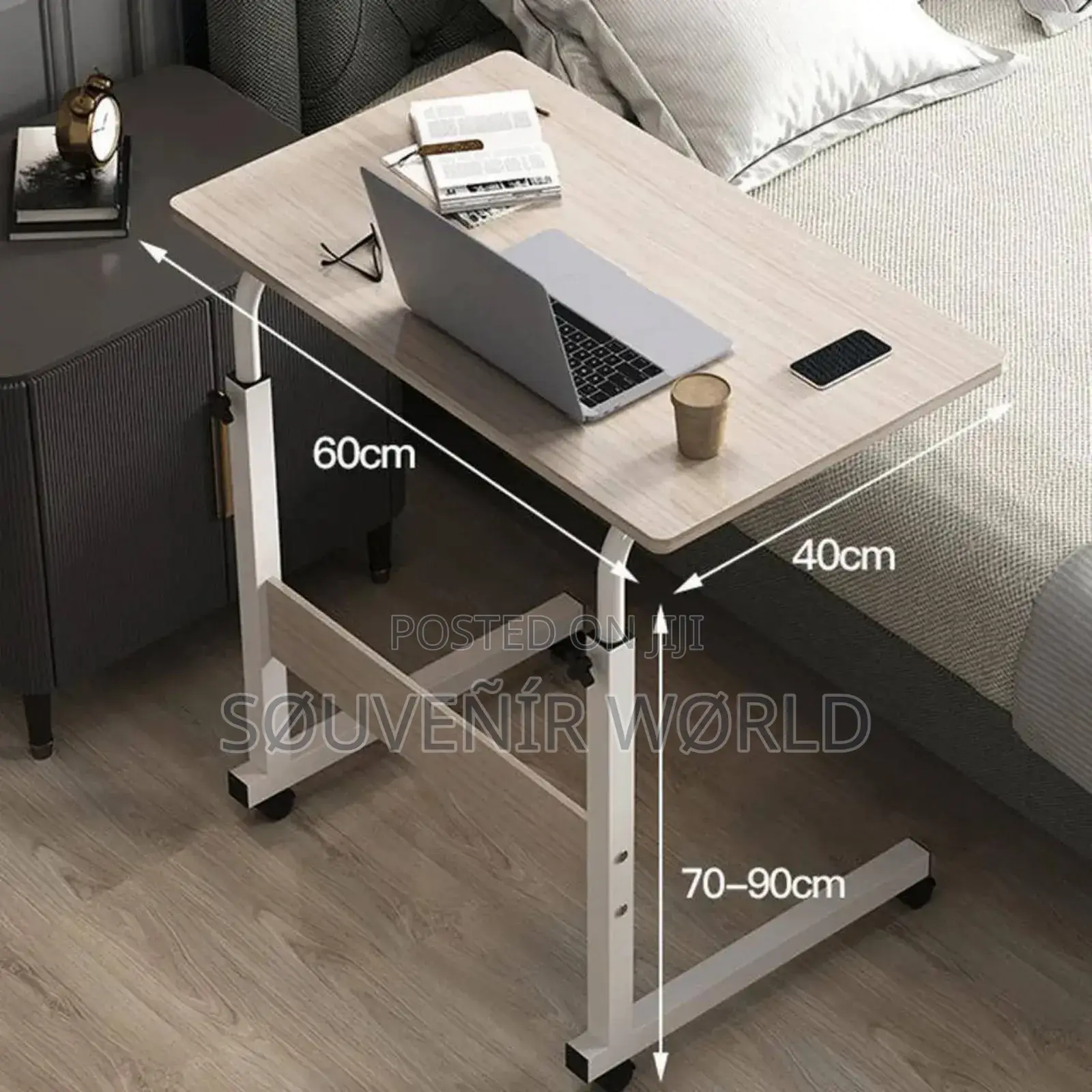 Single Laptop Table With Wheel