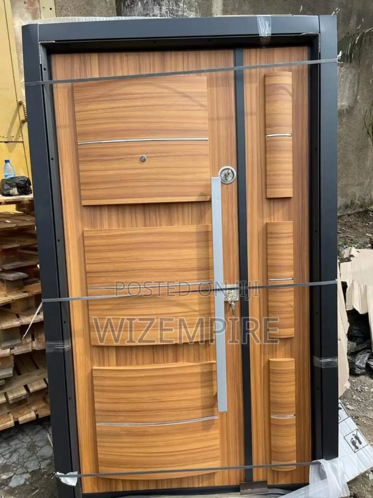 Main Entrance Brown Embossed Luxury Turkey Doors Available