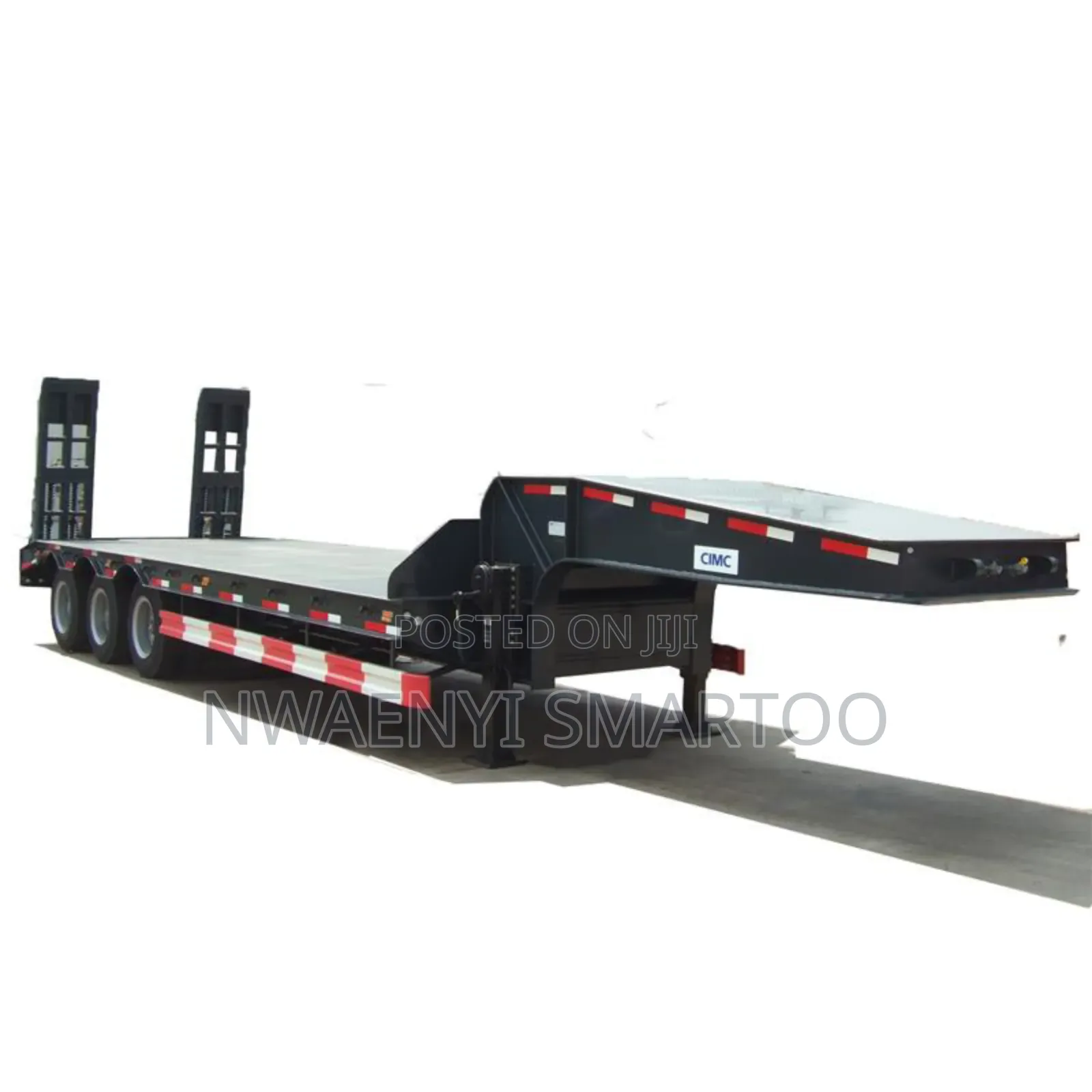 3 Axel 80ton Low Bed Trailer Truck
