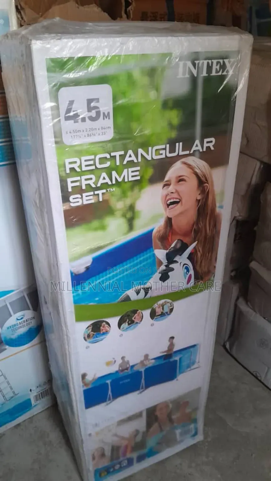4.5m Rectangular Metal Pool