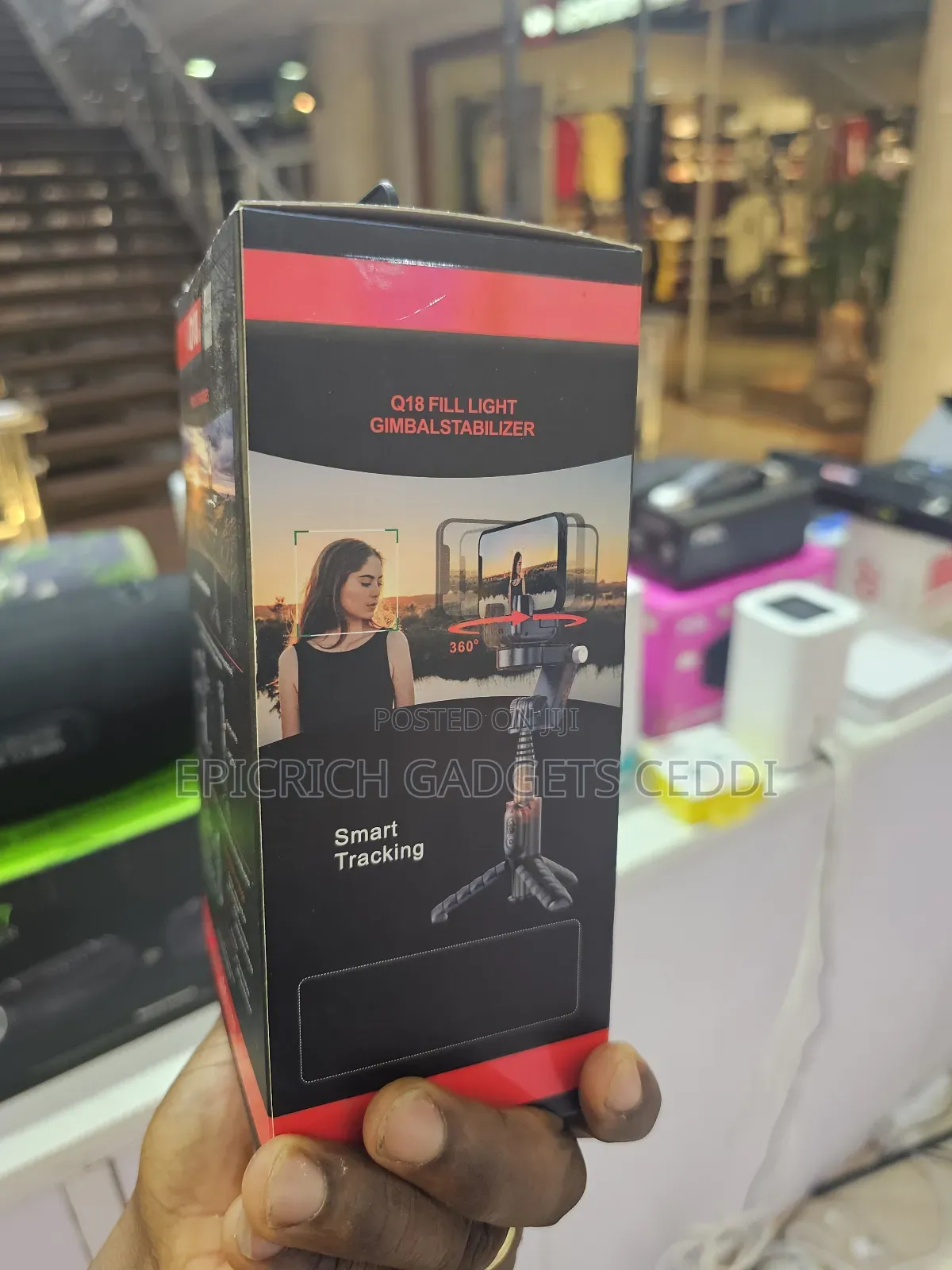 Q18 360 Rotating Desktop Tripod Auto Face Tracking Gimbal