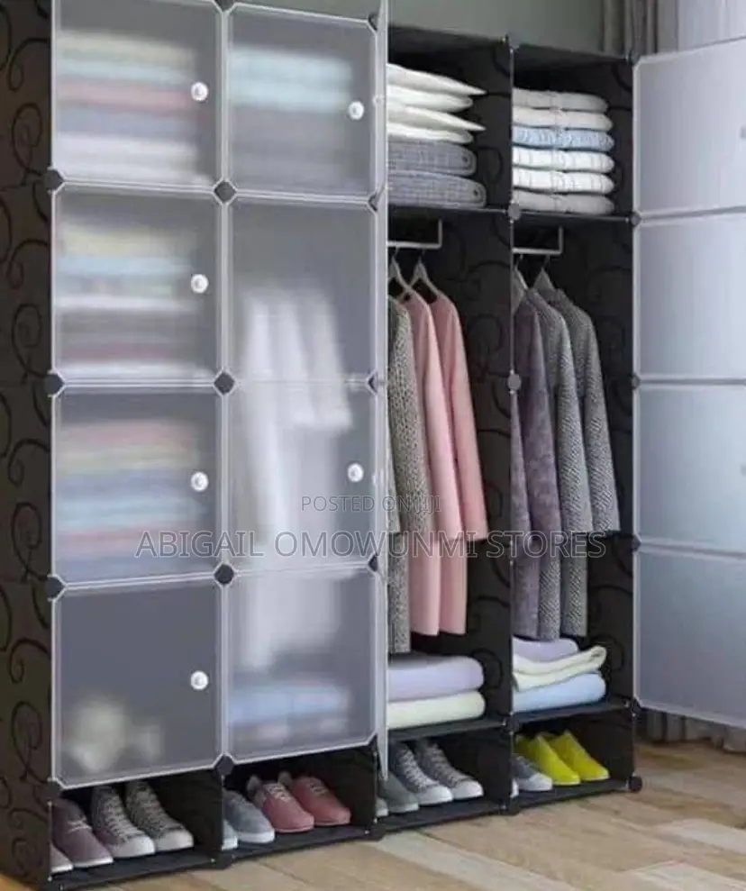 4 Partition Plastic Wardrobe