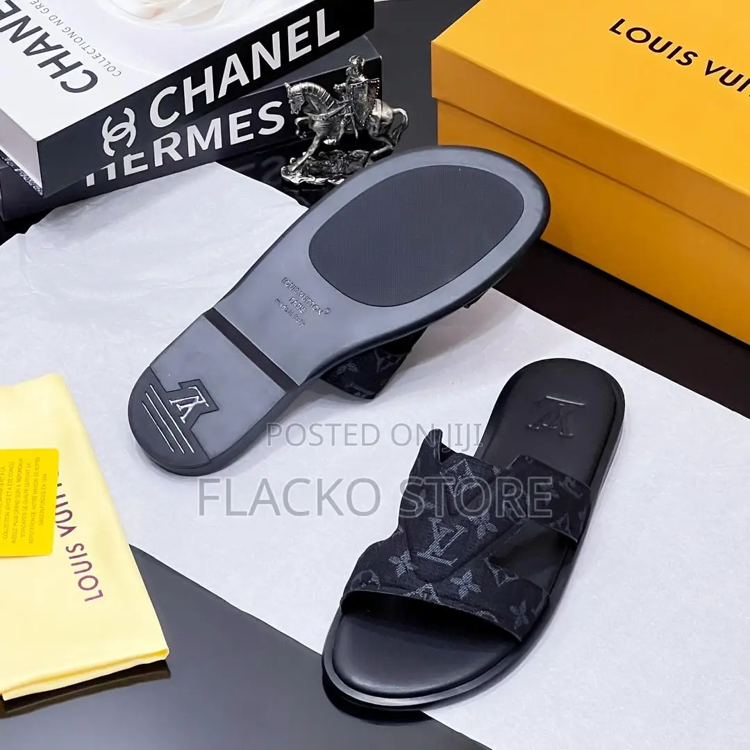Original Louis Vuitton Leather Slip Ons