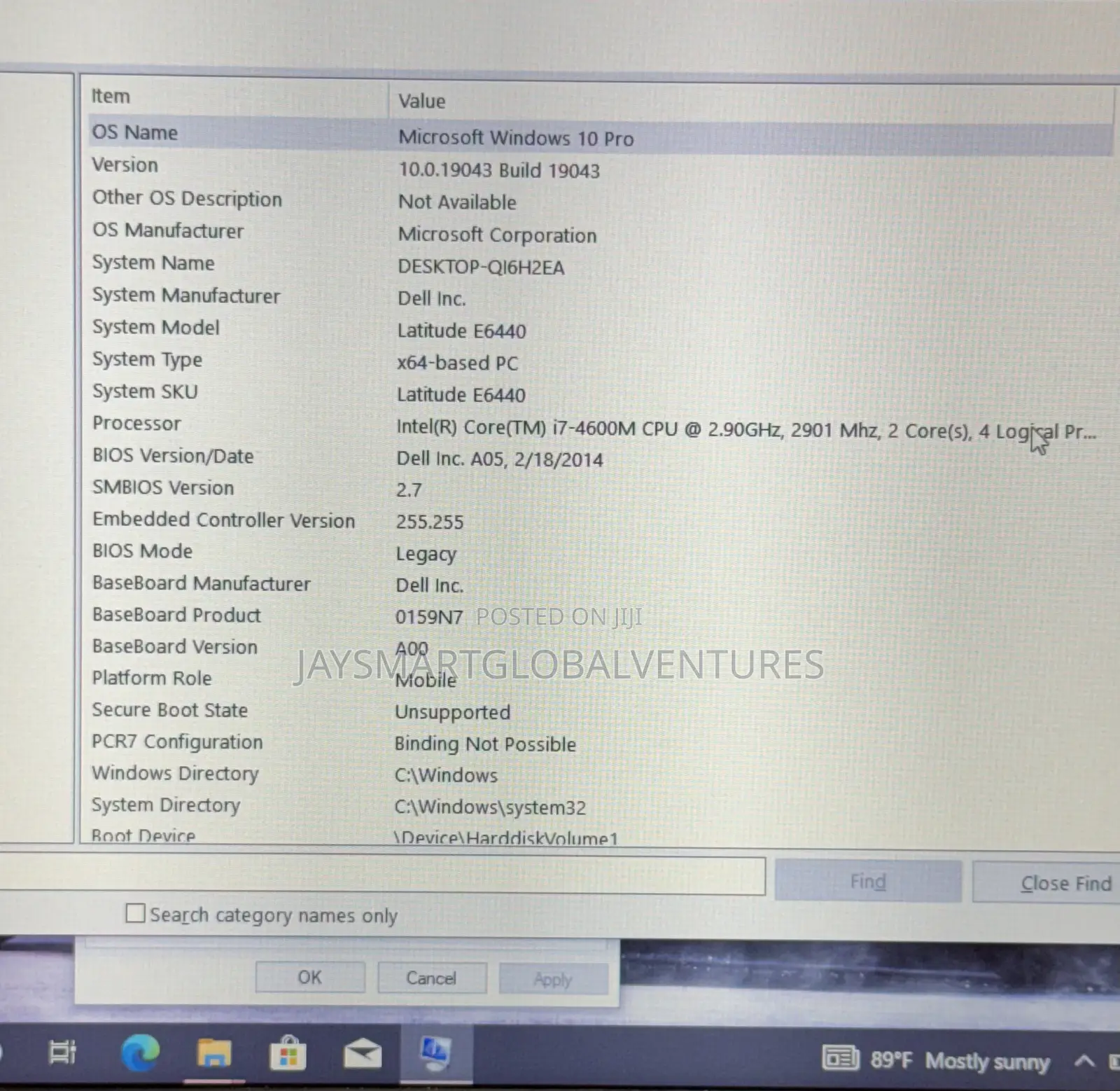 Laptop Dell Latitude E6440 8GB Intel Core i7 HDD 500GB