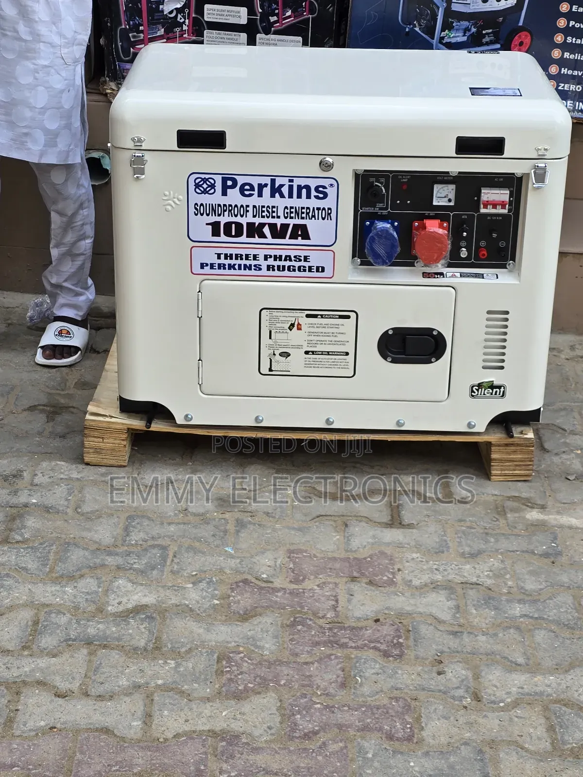 10kva Perkins 3 Phase Diesel Soundproof Gen 1year Wty