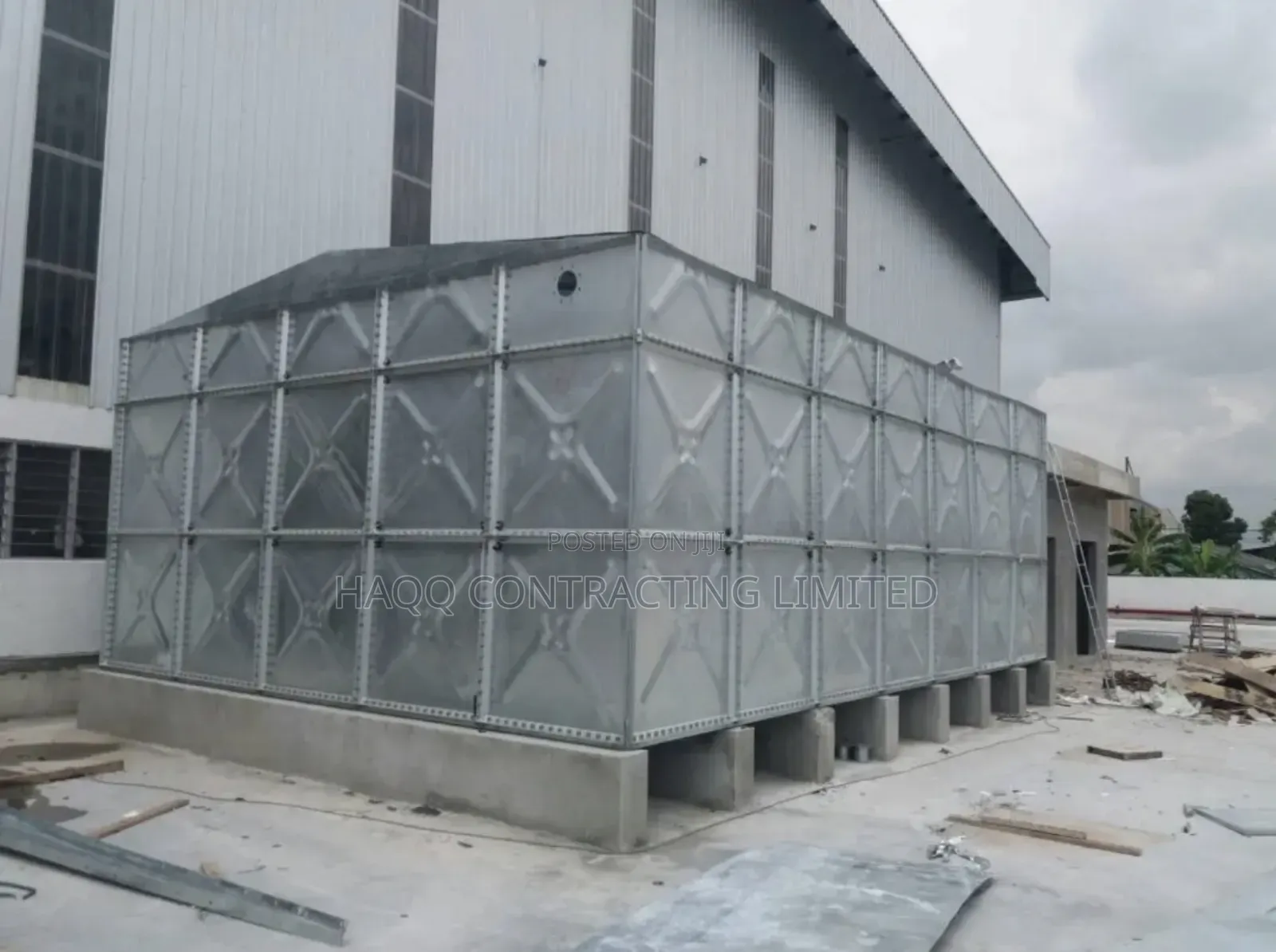 Braithwaite Pressed Steel Galvanized Tank 400,000 Litres