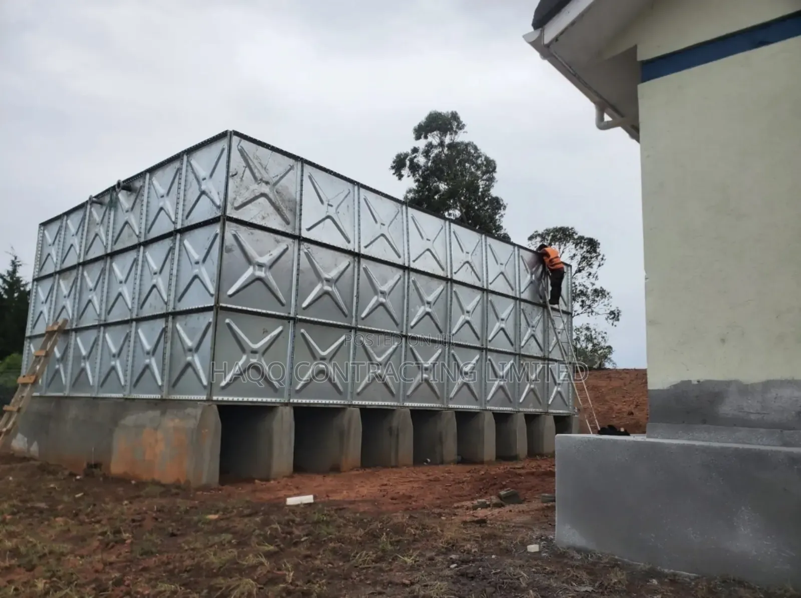 Galvanized Industrial Pressed Steel Water Storage Tank