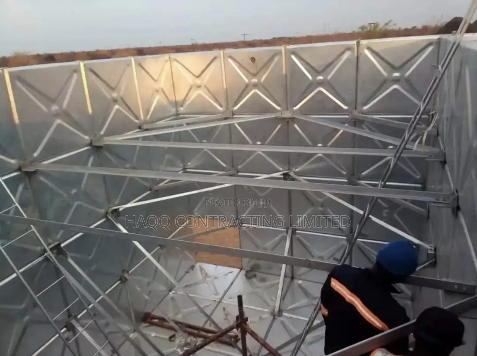 Galvanized Industrial Pressed Steel Water Storage Tank