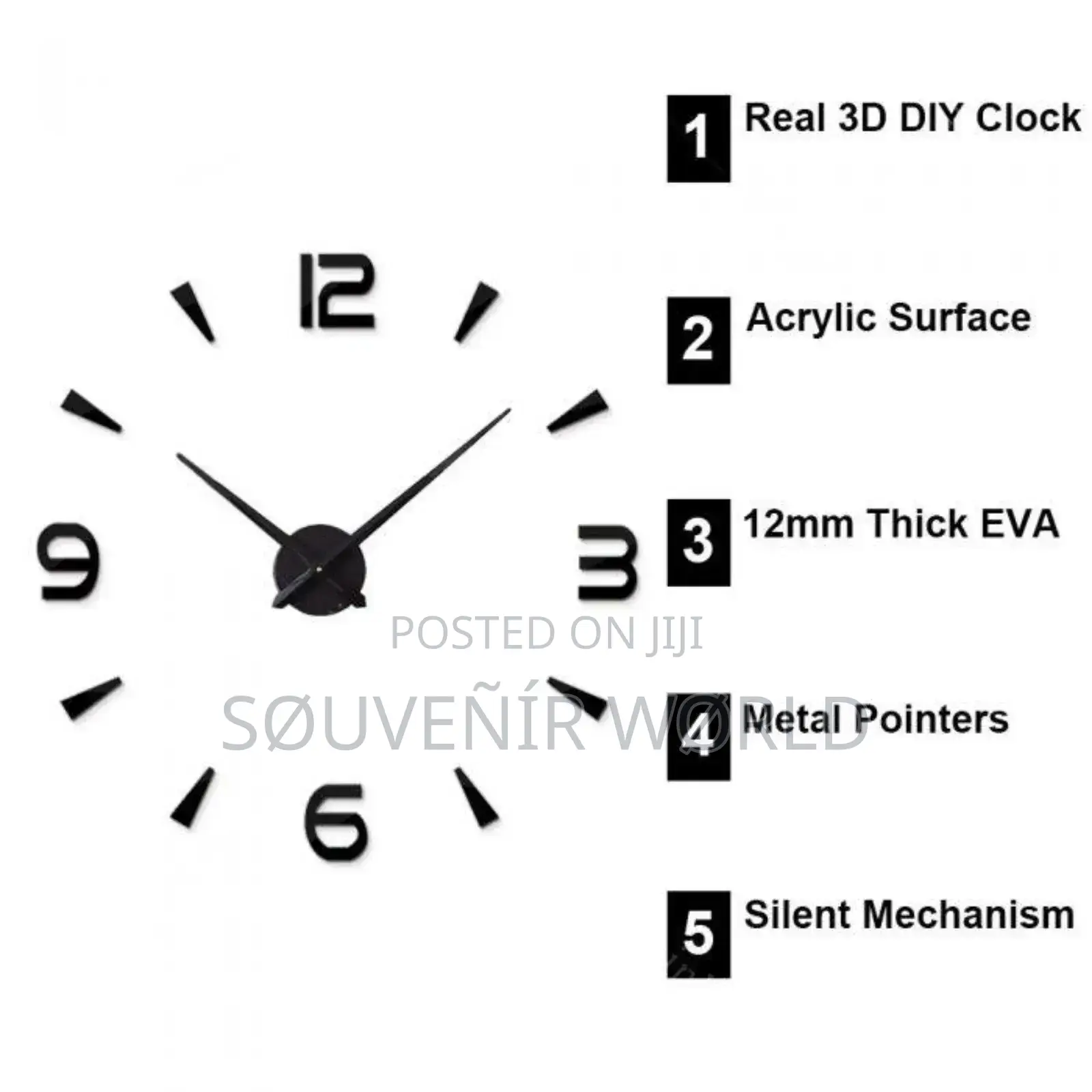 3d Diy Clock!
.
Number + Nutod Spike Design
.