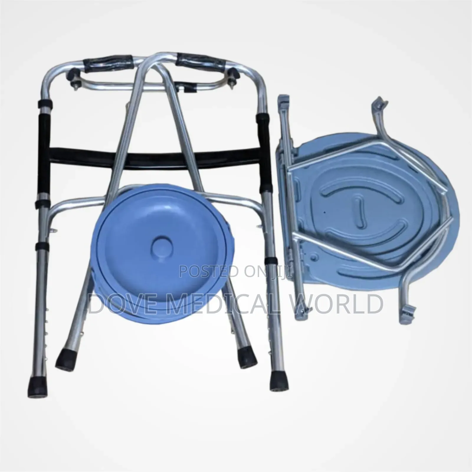 Foldable Multipurpose Commode Chair and Walker