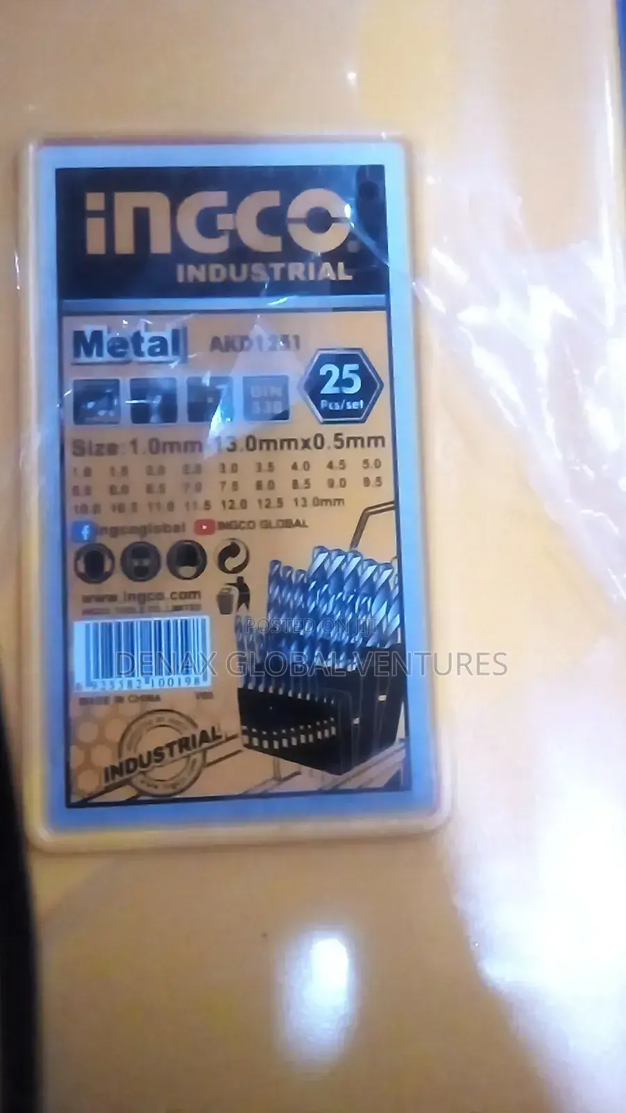 1-13mm Ingco Stainless Bit Set