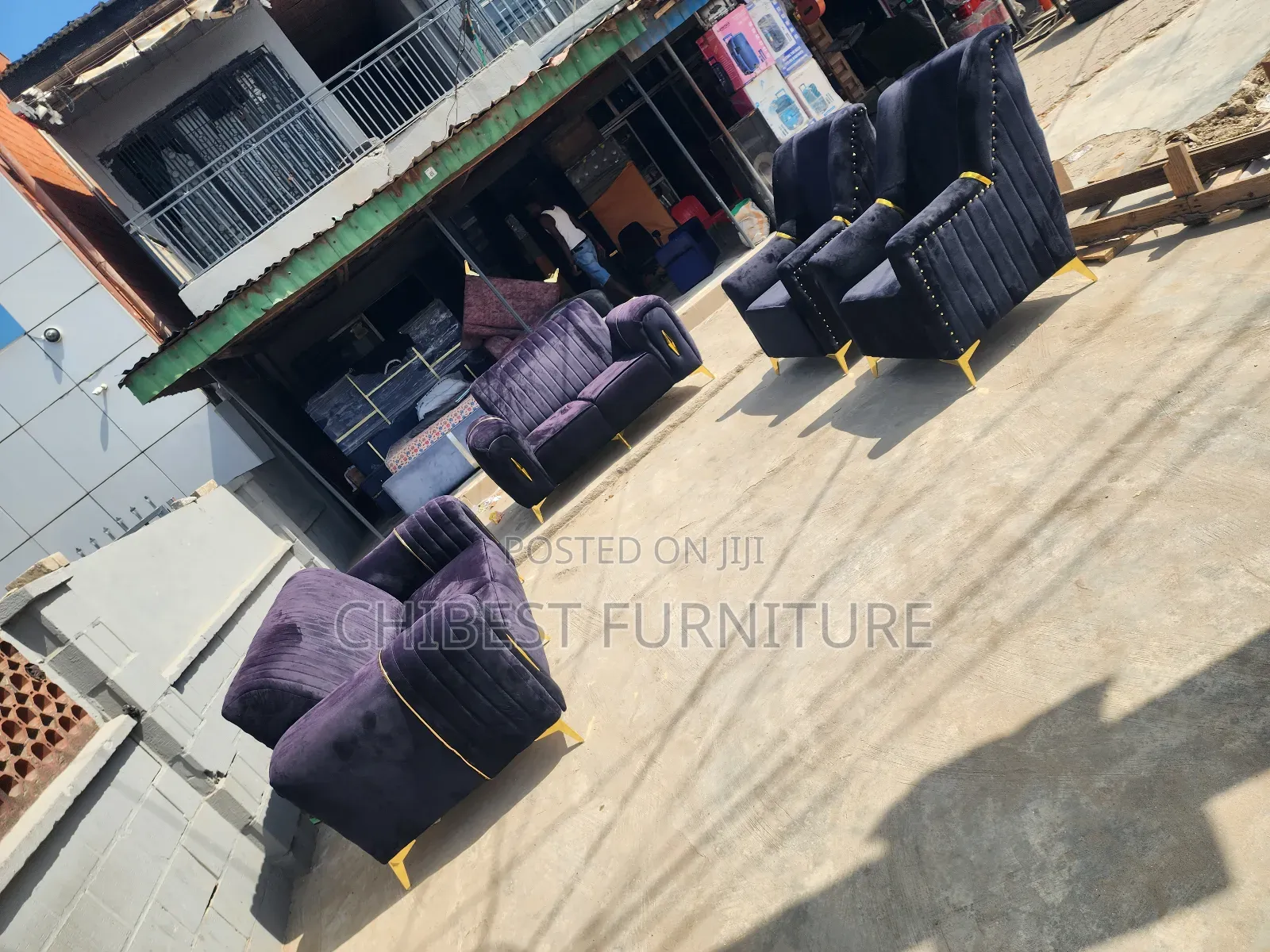 Standard Set of Sitting Room Sofa Chairs.