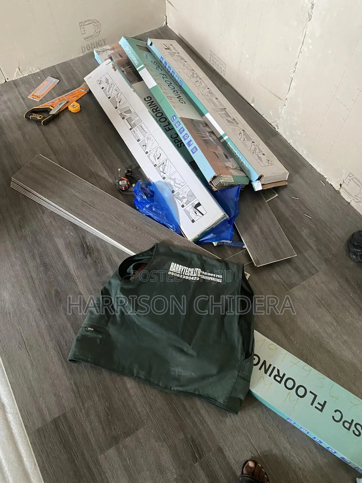 Radio Station Floor Installation