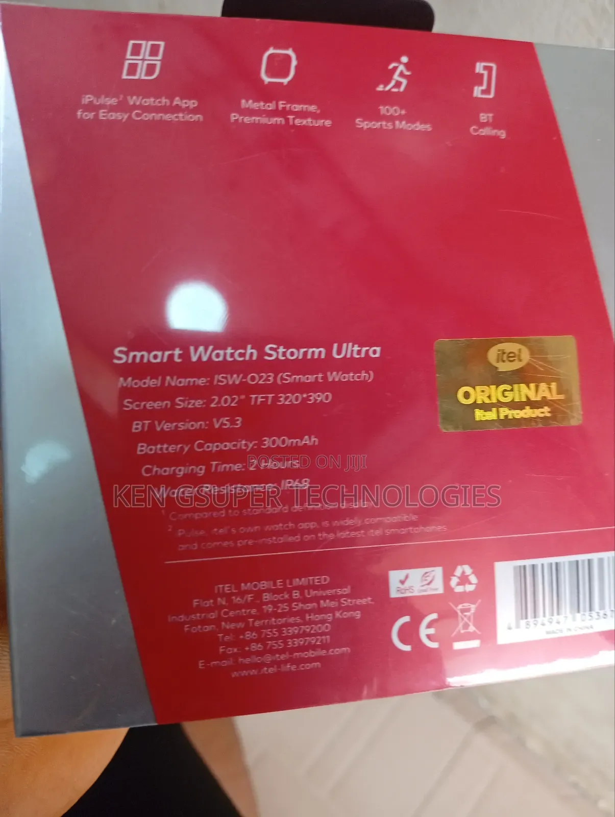 Itel Smart Watch Storm Ultra