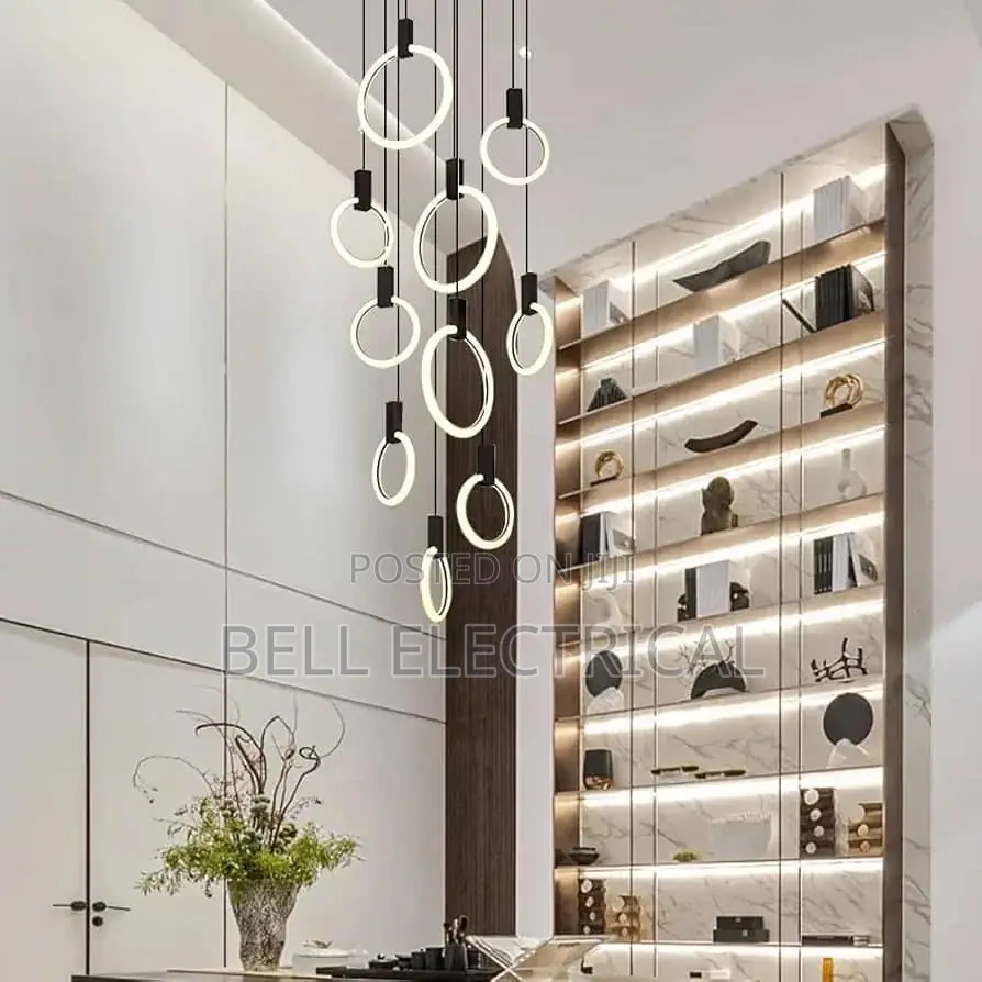 Led Staircase Chandelier Modern Acrylic
