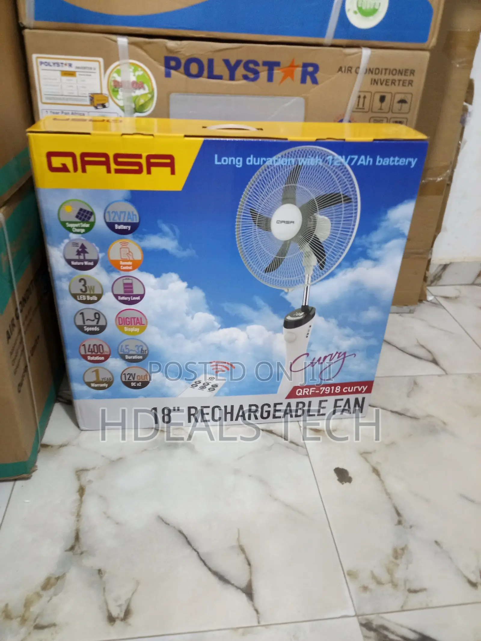 Cool Power in Your Hands - Qasa QRF-7918 With Remote