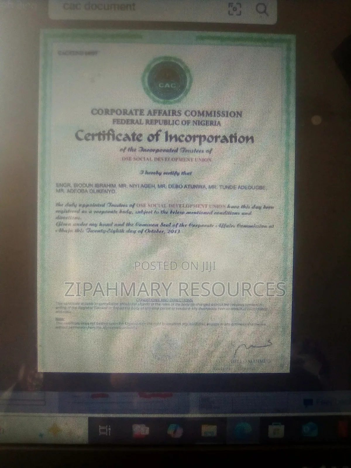 Cac Business Registration