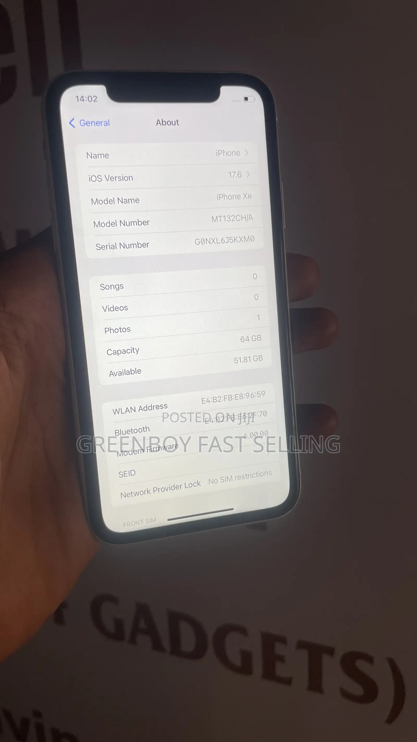 Apple iPhone XR 64 GB White