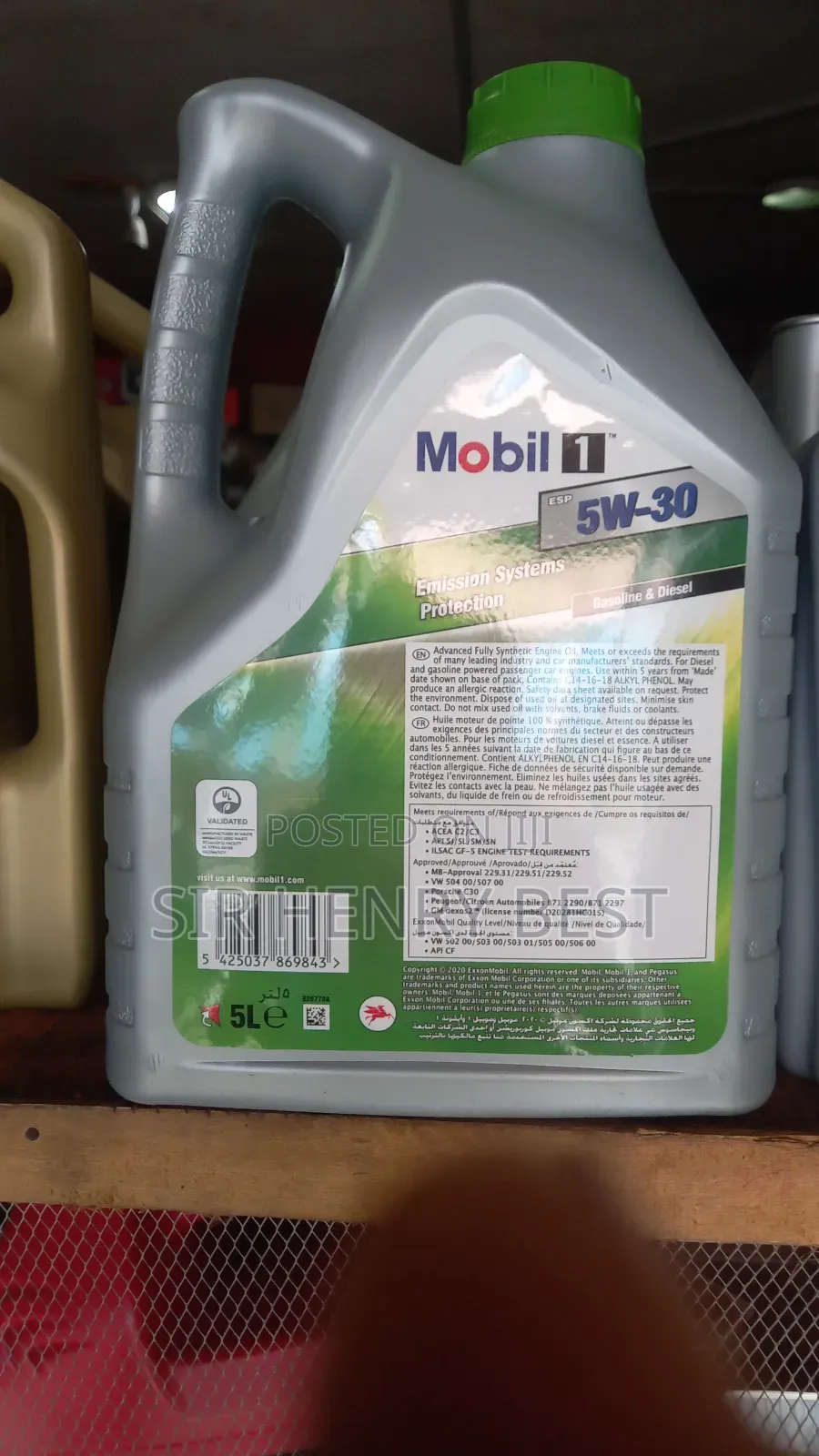 Mobil 1 5w 30.Fully Syentetic...Gasoline And Diesel Engines
