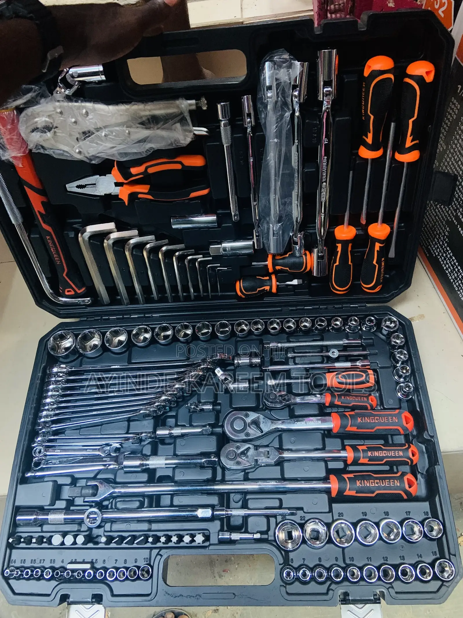 132pcs 1/4” ,3/8” 1/2” Dr.Socket Set