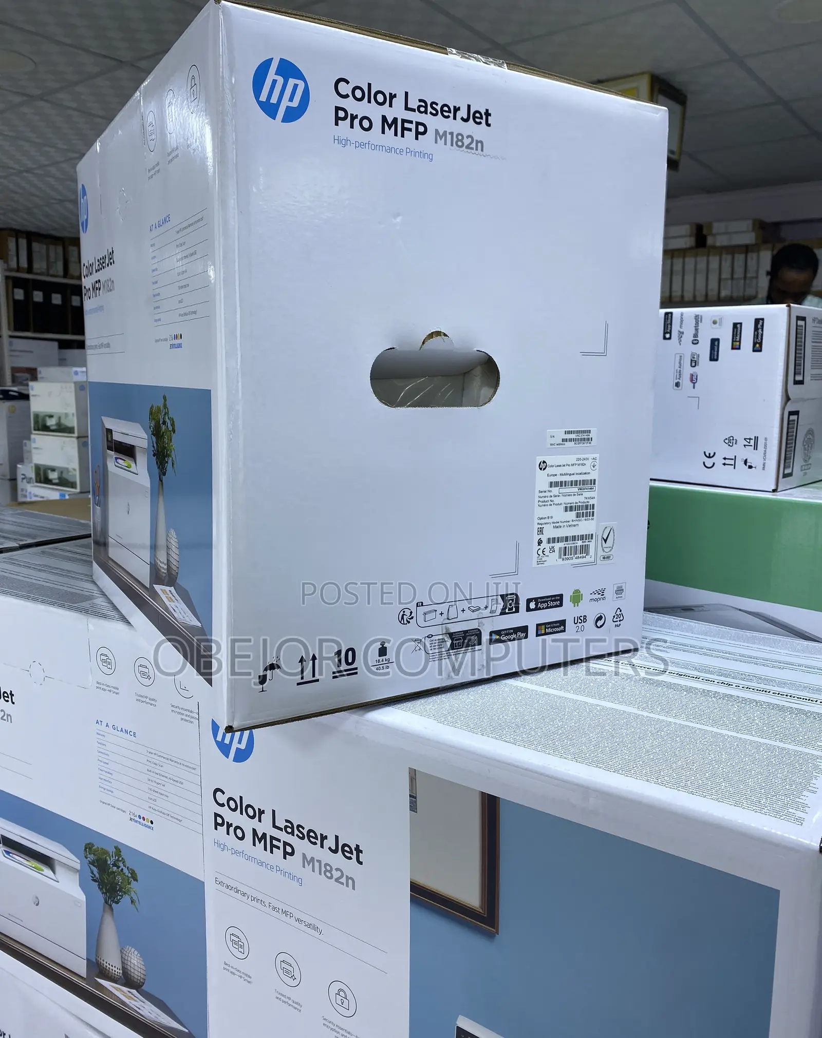 Hp Color Laserjet Pro MFP M182n Multifunction Laser Printer