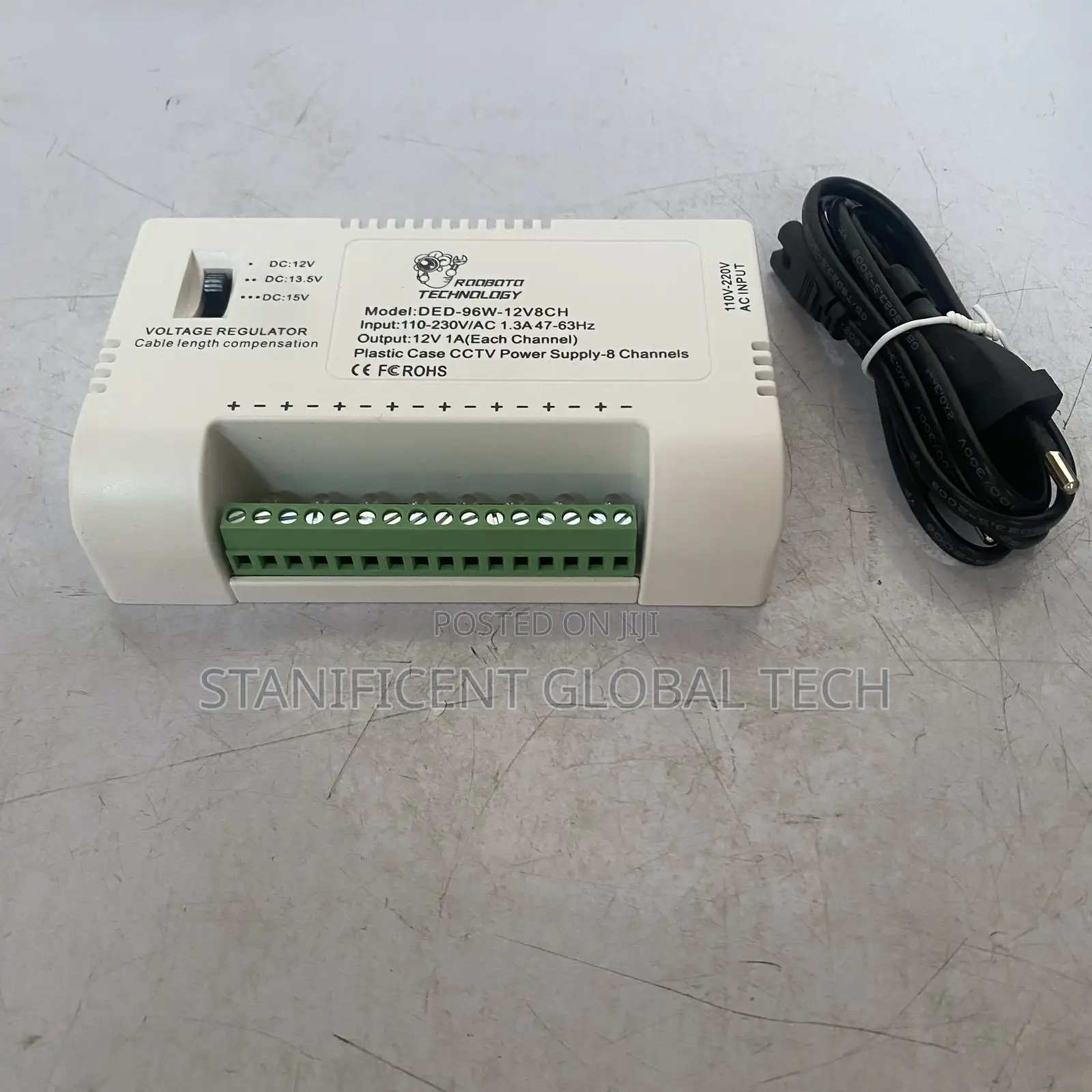 Rooboto 8way Power Supply Box With Power Cord