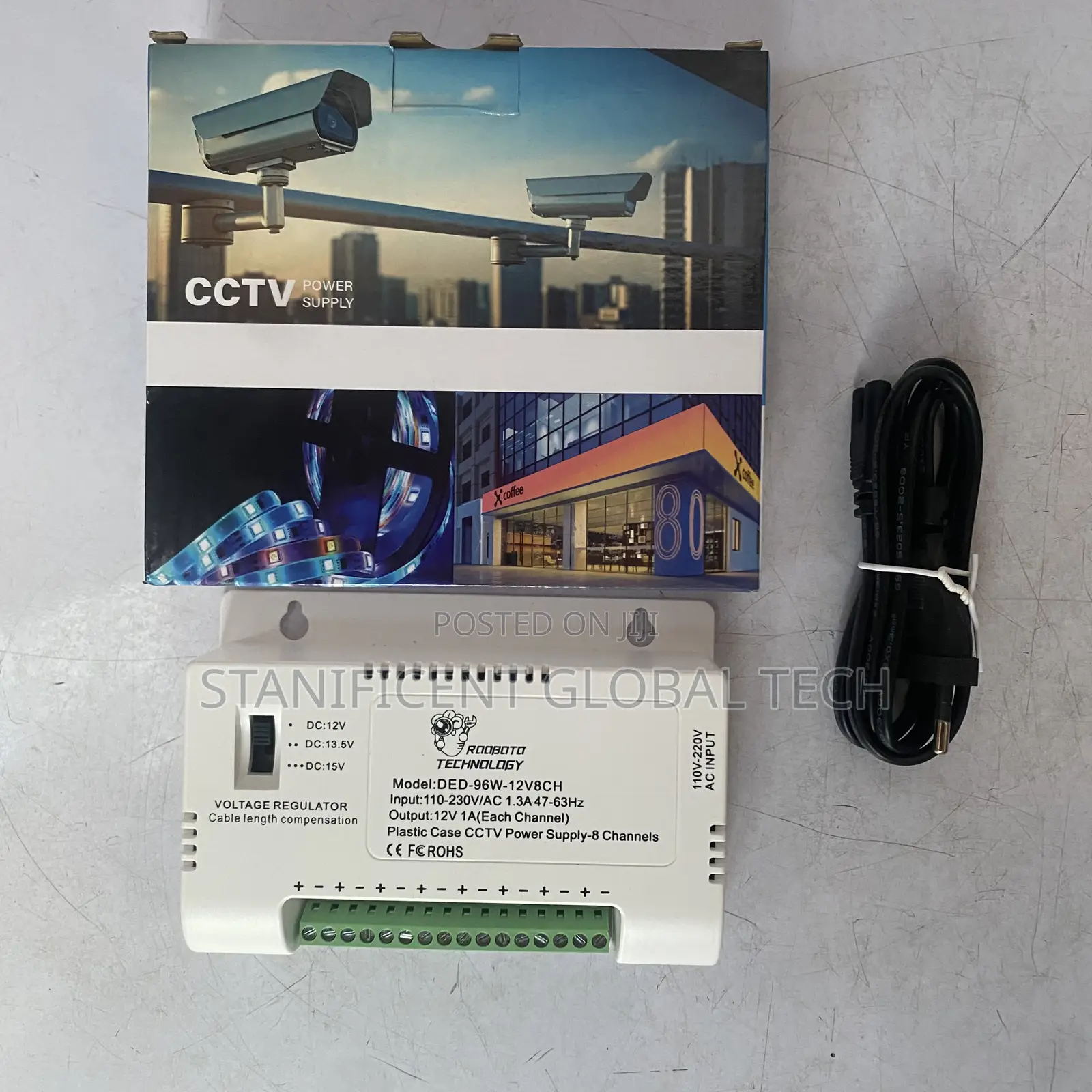 Rooboto 8way Power Supply Box With Power Cord