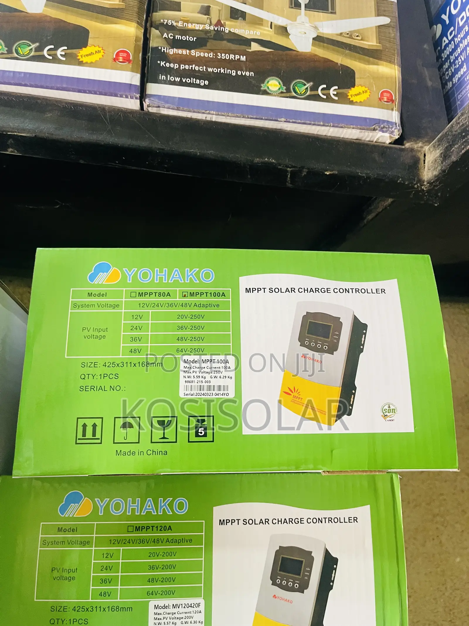 100ah 12/24/36/48v Yohako Solar Charge Controller